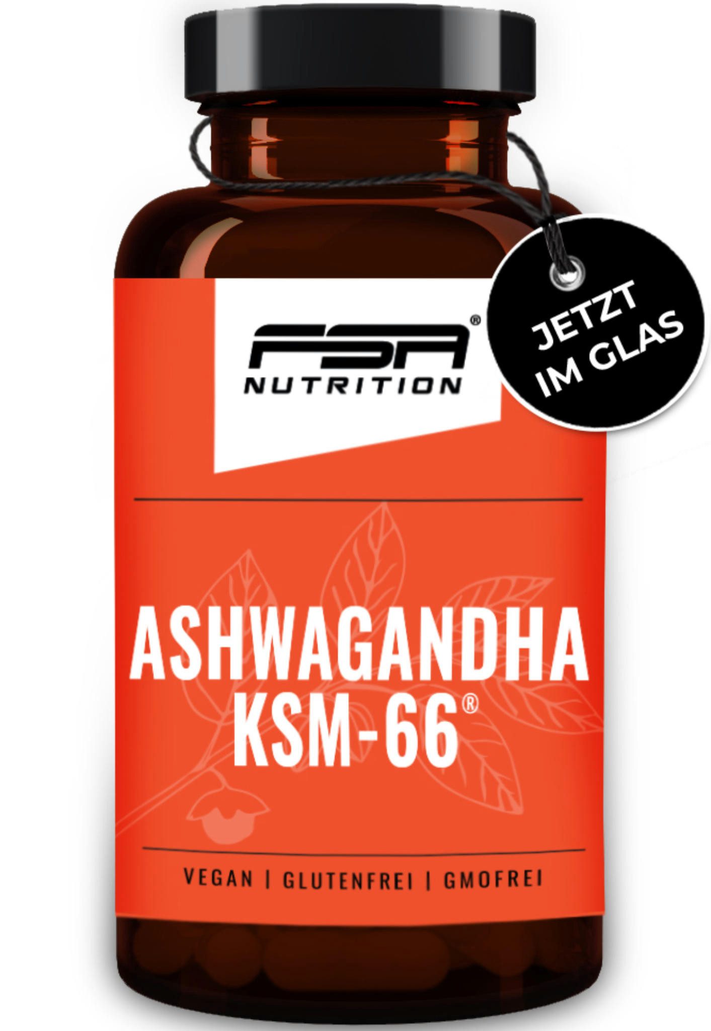 FSA NUTRITION Ашвагандха KSM-66 im Glas Kapseln, 120 er 98 g
