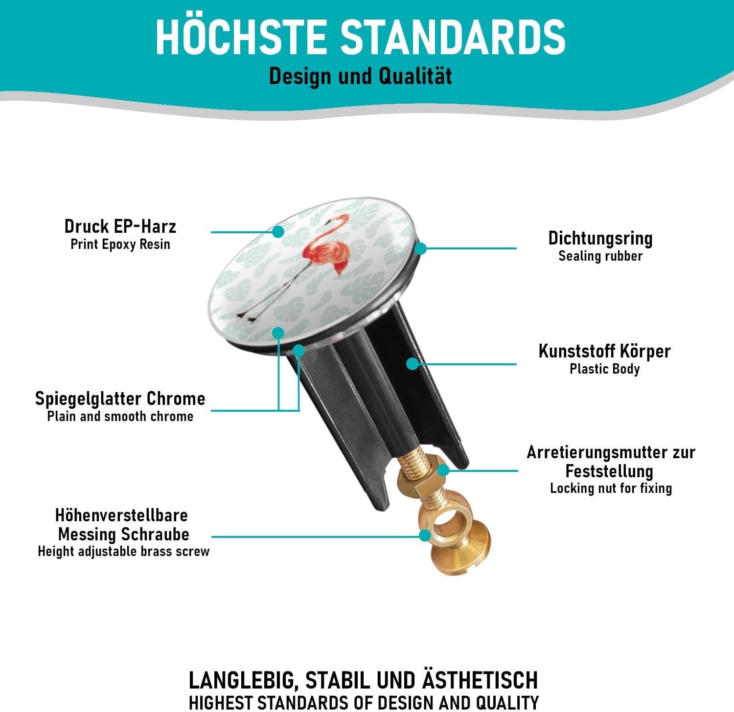 Arteneur Waschbeckenstöpsel, ⌀ 4 cm, 100% günstig online kaufen