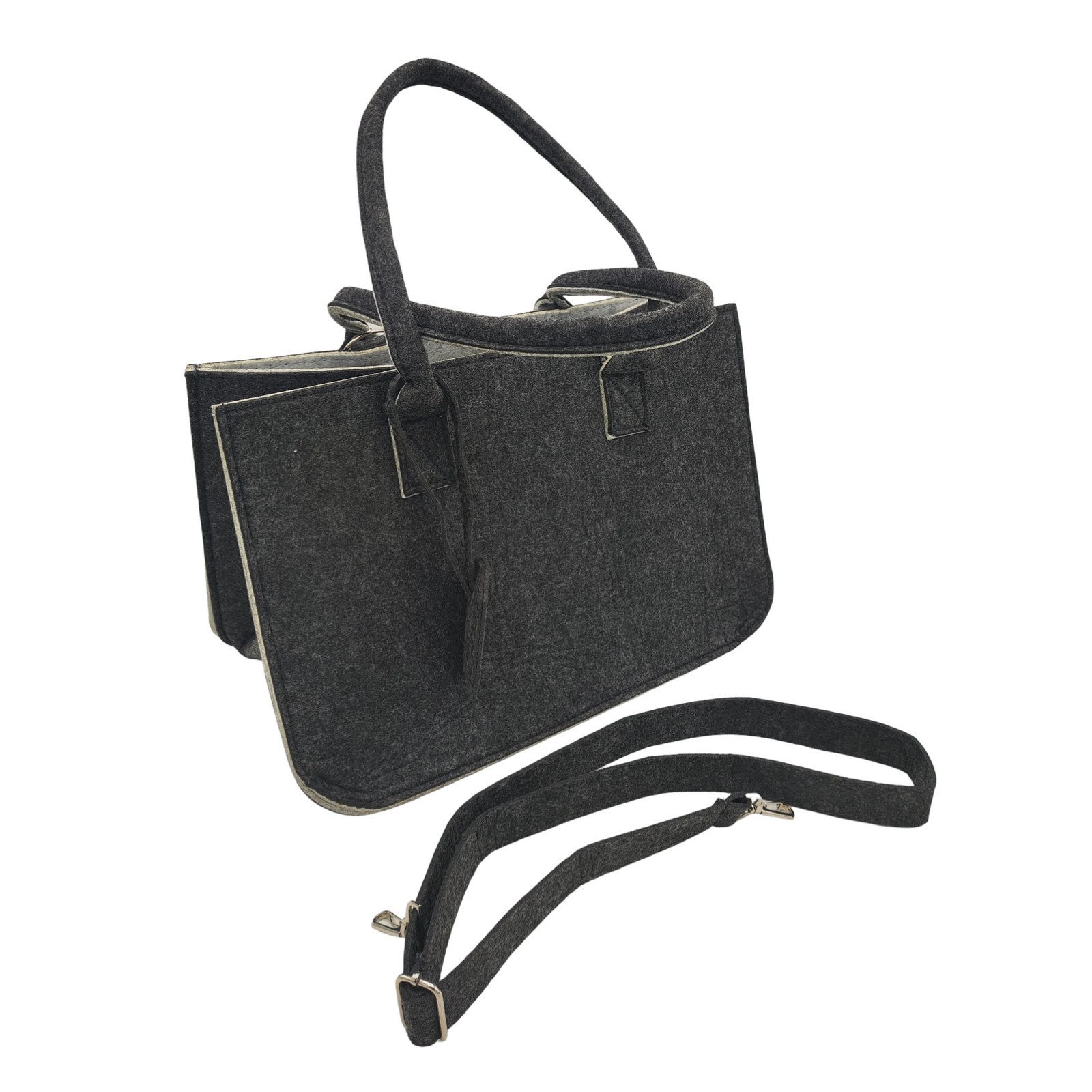 BURI Laptoptasche Filztasche groß Einkaufstasche Kaminholztasche Filztaschen Shopper – Bild 4 von 5