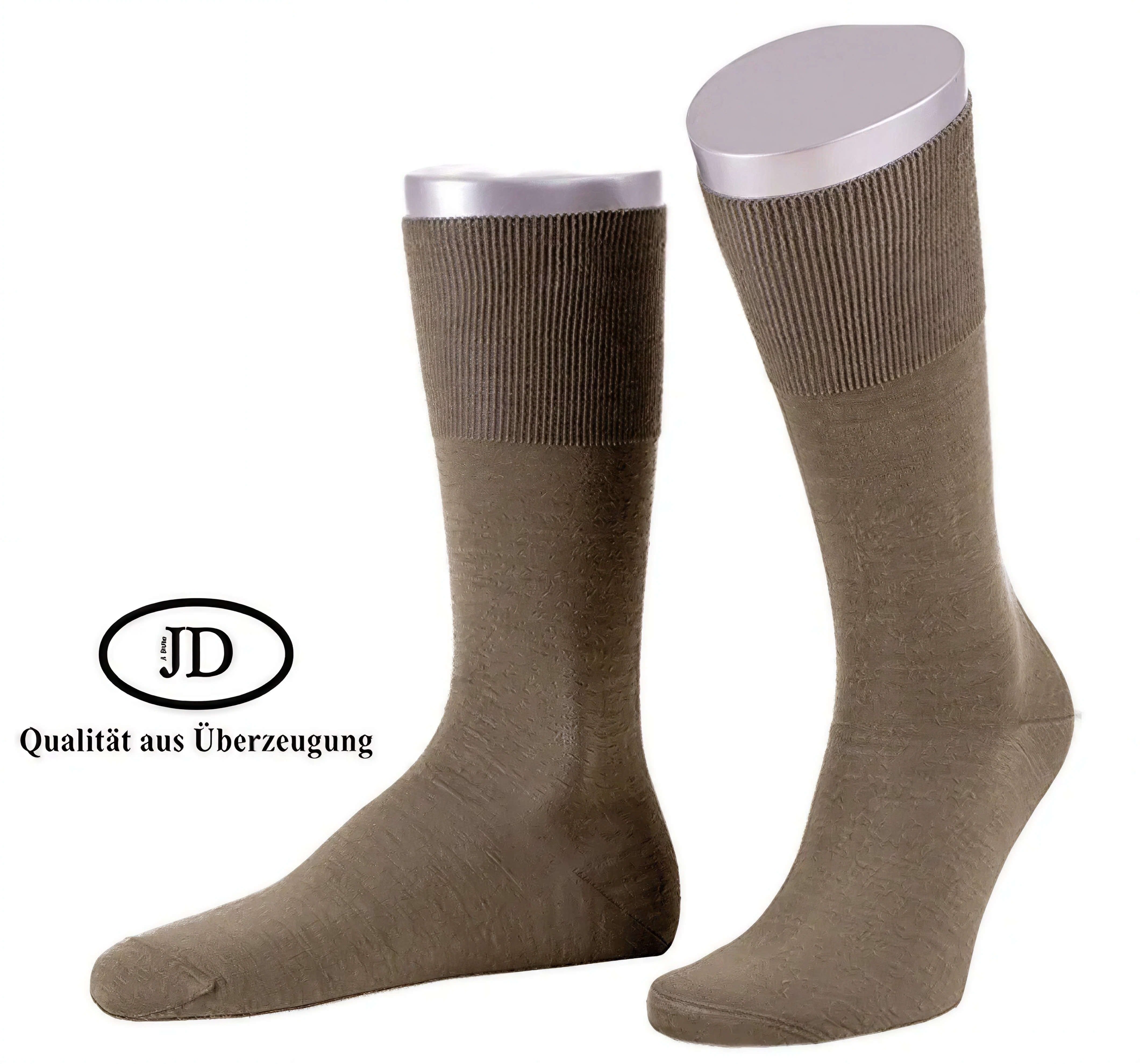 JD J. Dirks Basicsocken Unisex feine Jägersocke (Packung, 1-Paar, 1 Paar) aus hautfreundlicher Baumwolle