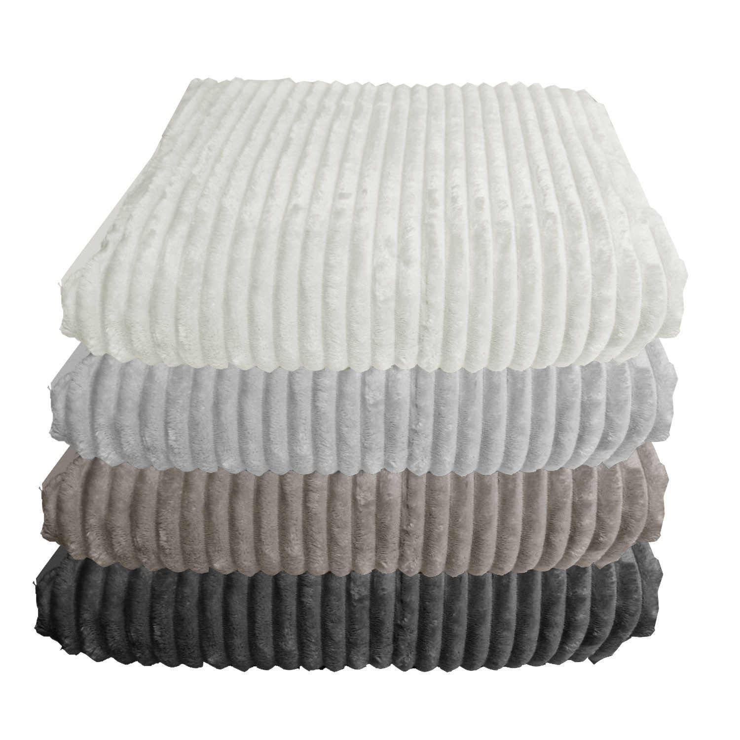 Wohndecke Plüschdecke Cord Wohndecke flauschig weich günstig online kaufen