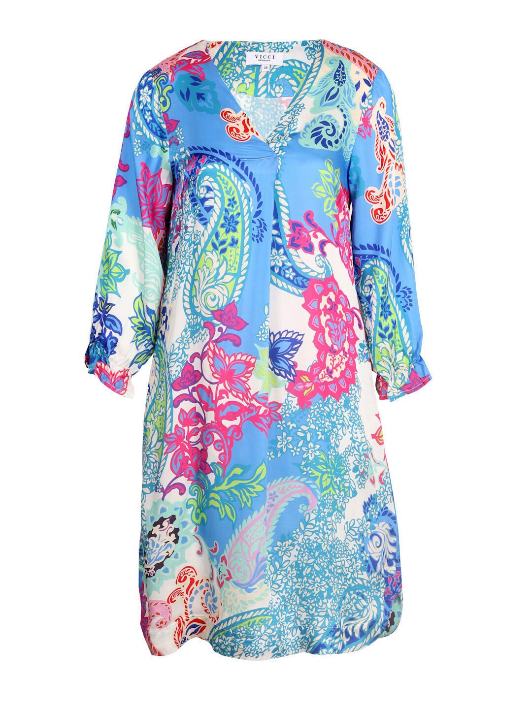 VICCI Germany A-Linien-Kleid (1-tlg) mit V-Ausschnitt günstig online kaufen