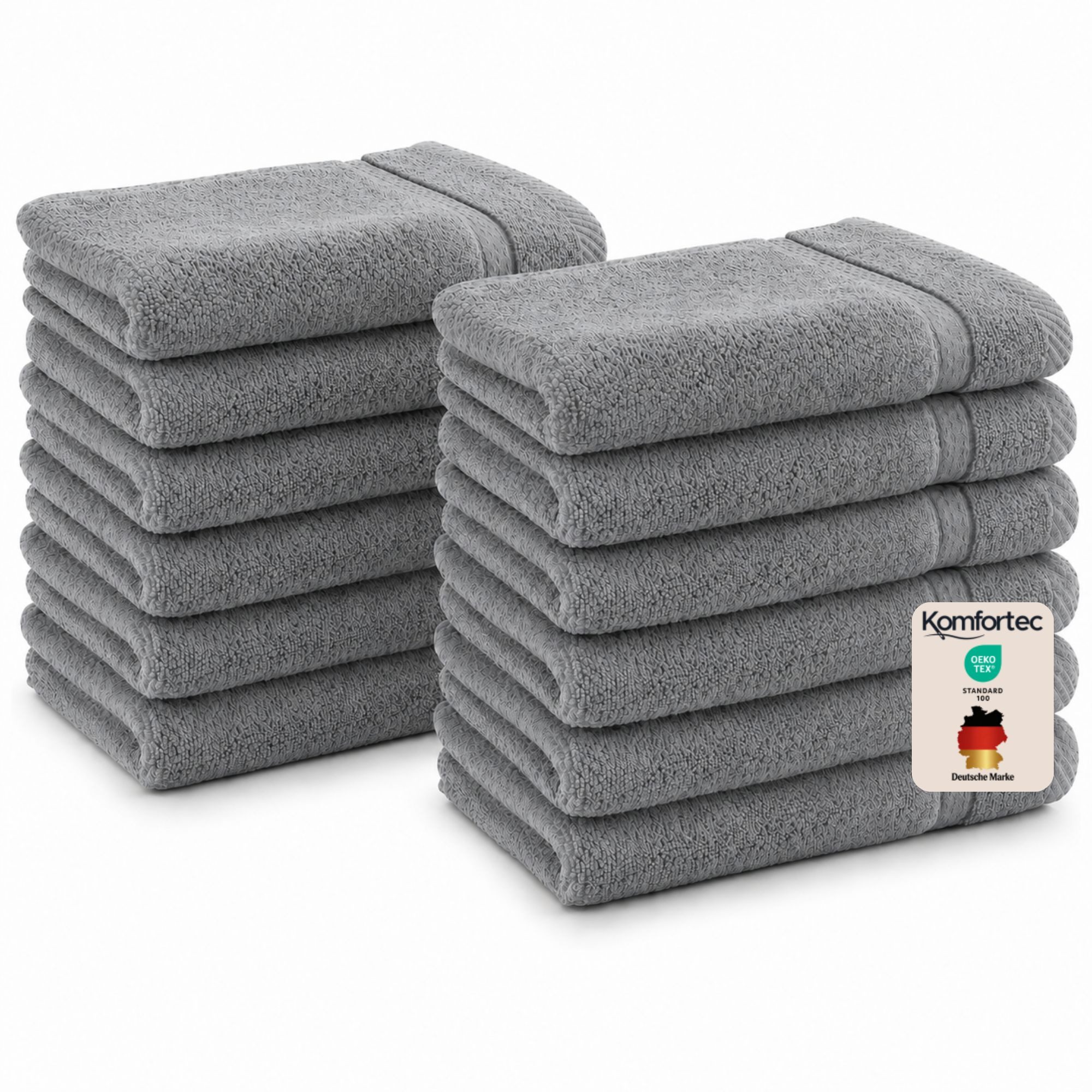 Komfortec Gästehandtücher Set aus 100% Baumwolle, (12-St)