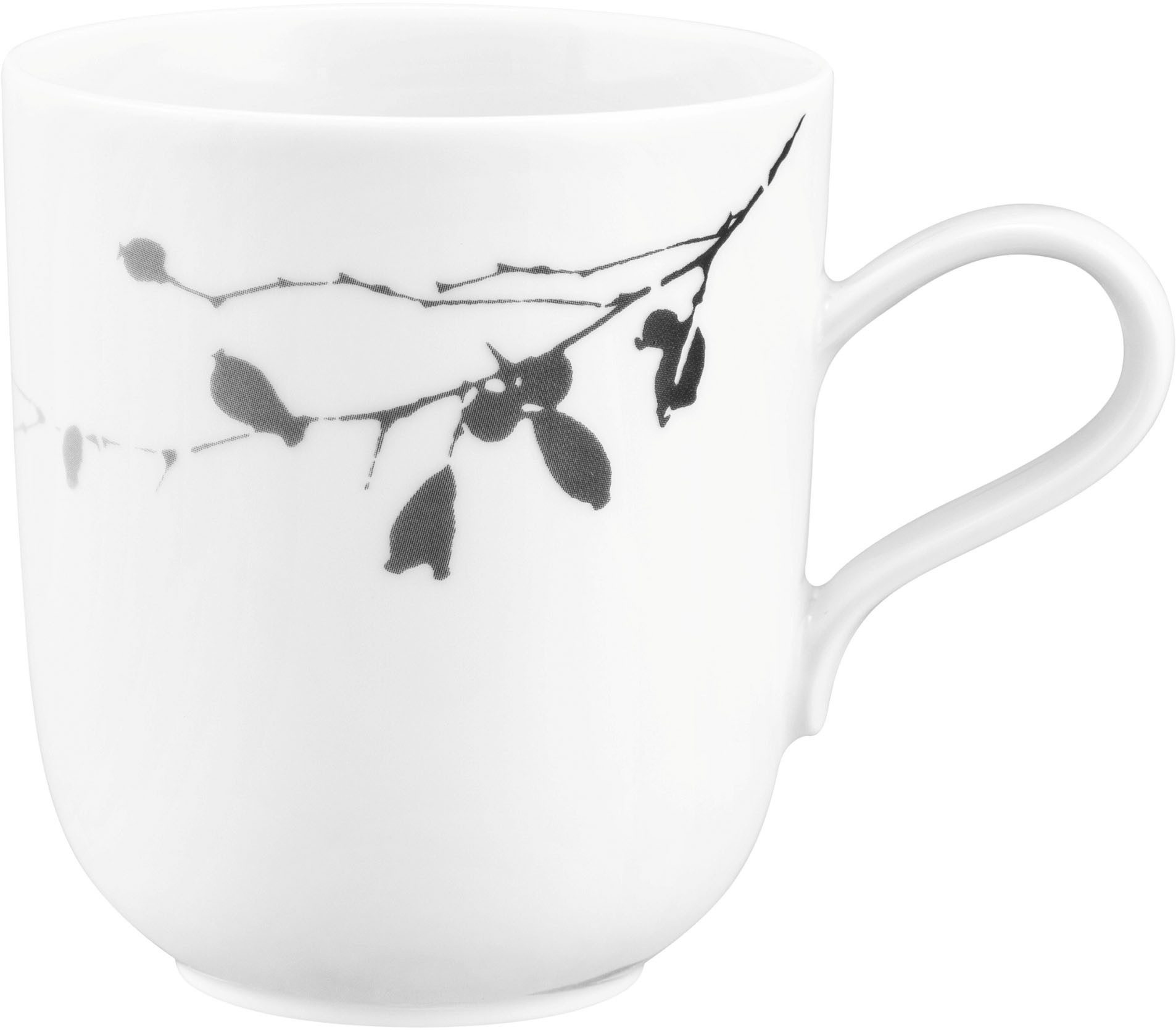 Seltmann Weiden Becher Liberty - Dark Rose Hip, 1-tlg., Porzellan, Becher mit Henkel 0,40 l