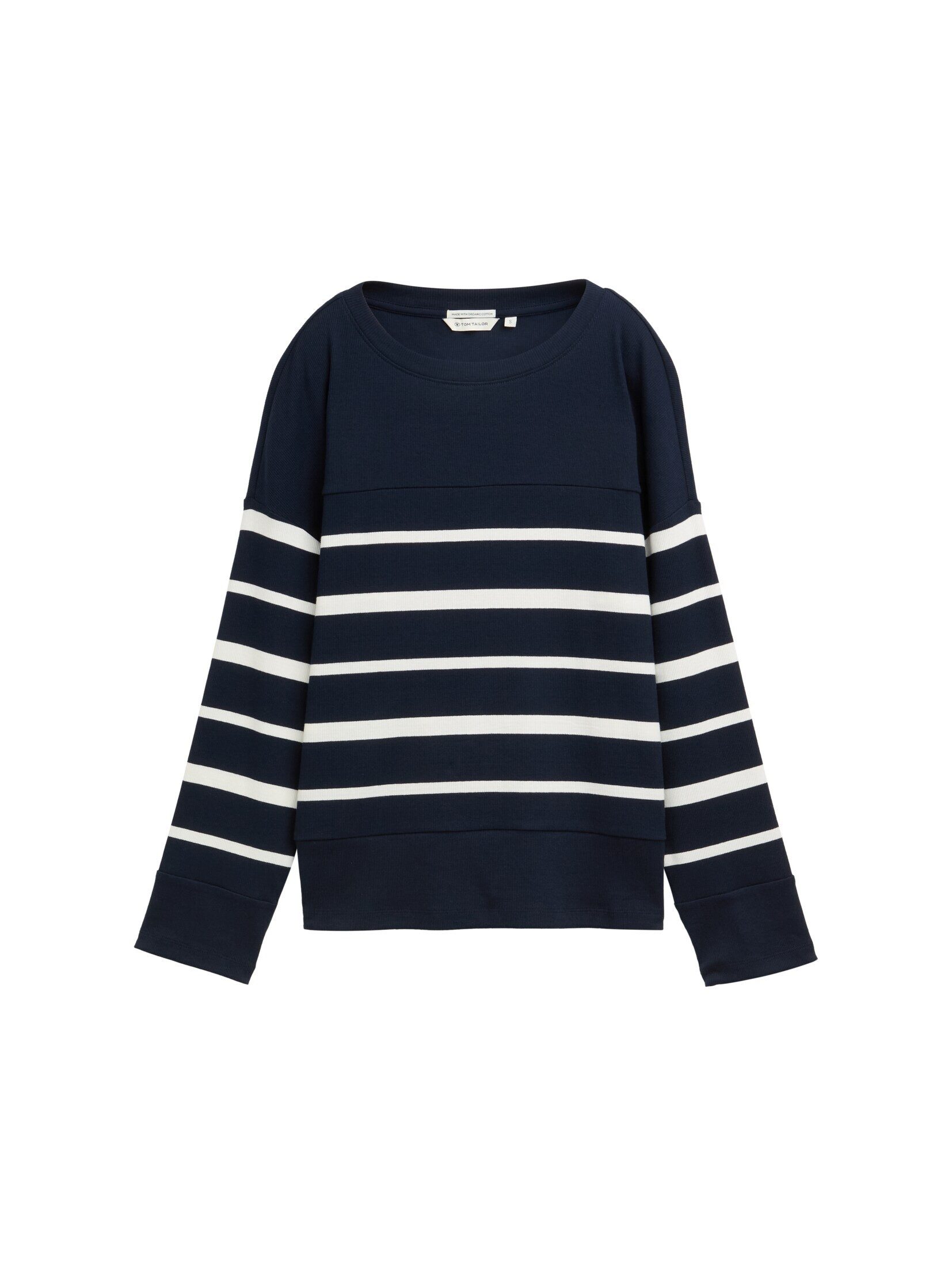 TOM TAILOR Langarmshirt Ripp Langarmshirt mit günstig online kaufen