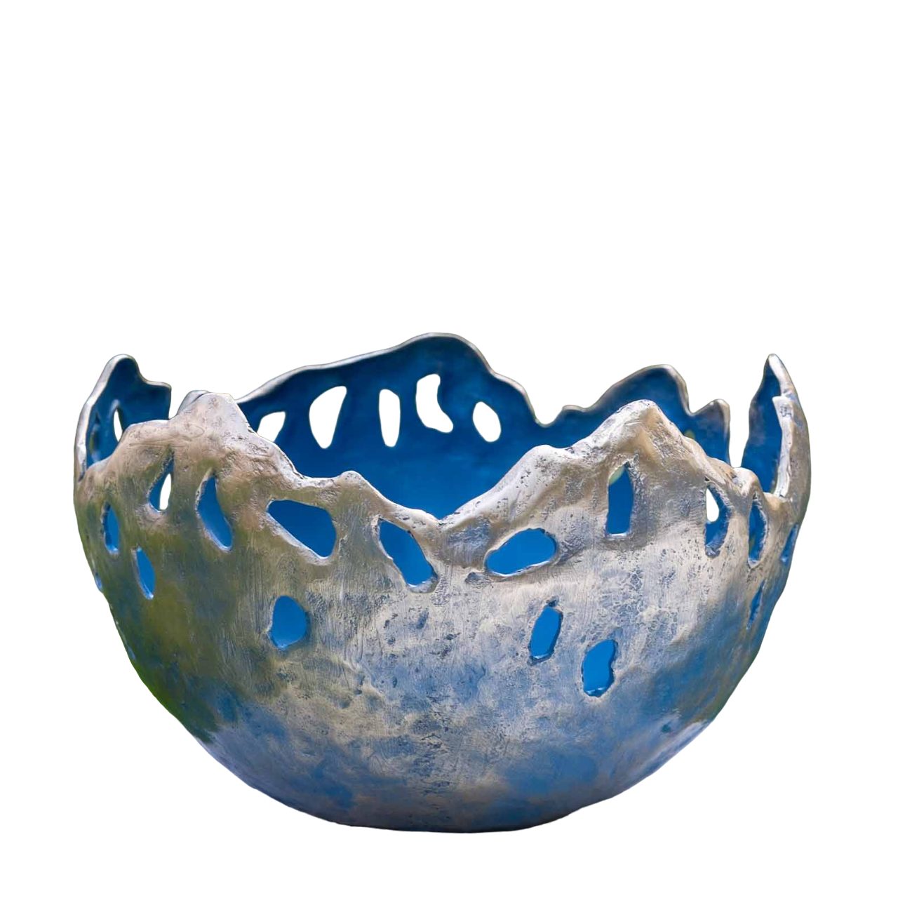 IDYL Feuerschale IDYL Rottenecker Bronze Feuerschale blau patiniert, Bronze – sehr robust – Langlebig – witterungsbeständig