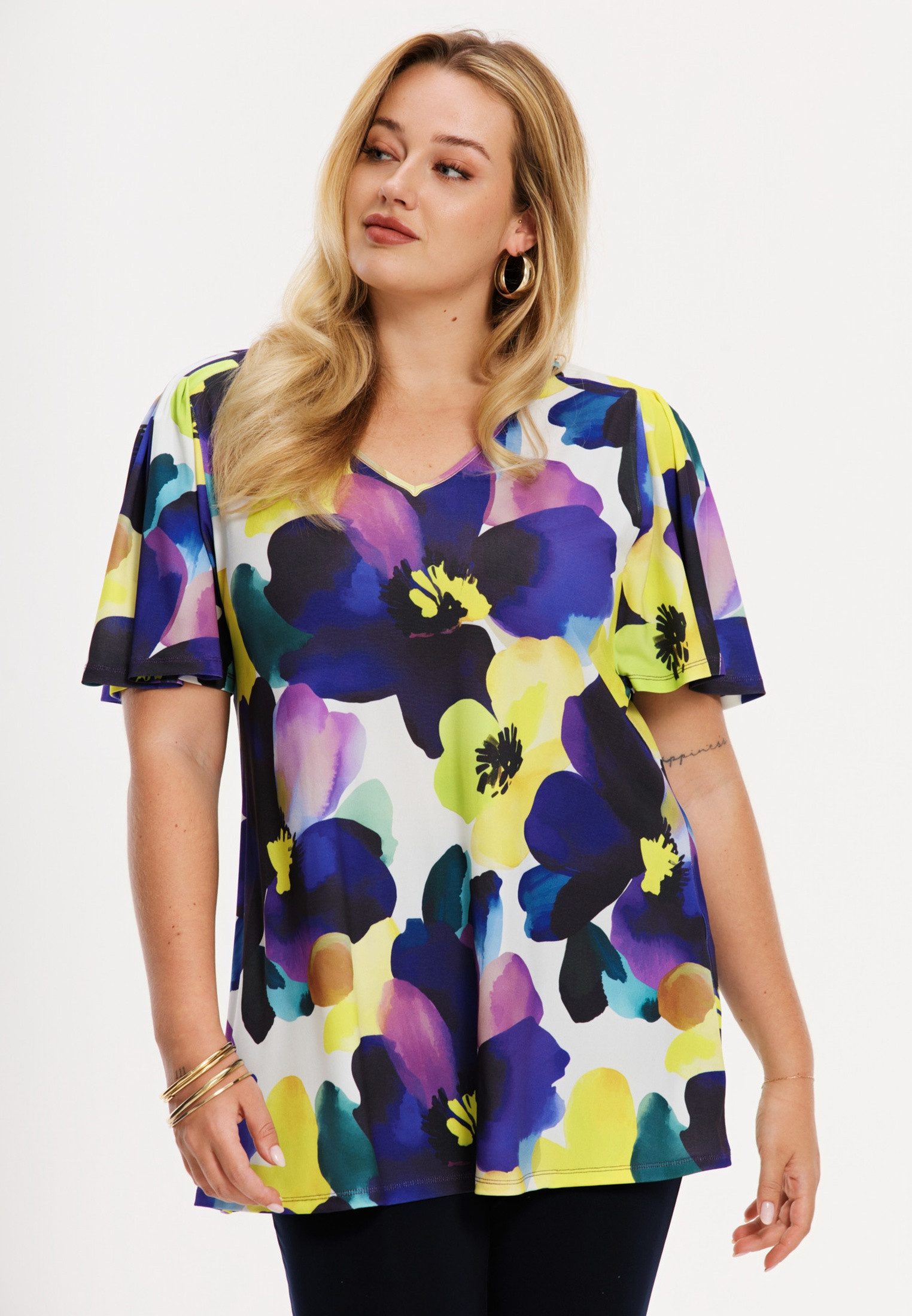 YOEK Tunika Damen Tunika mit Druck