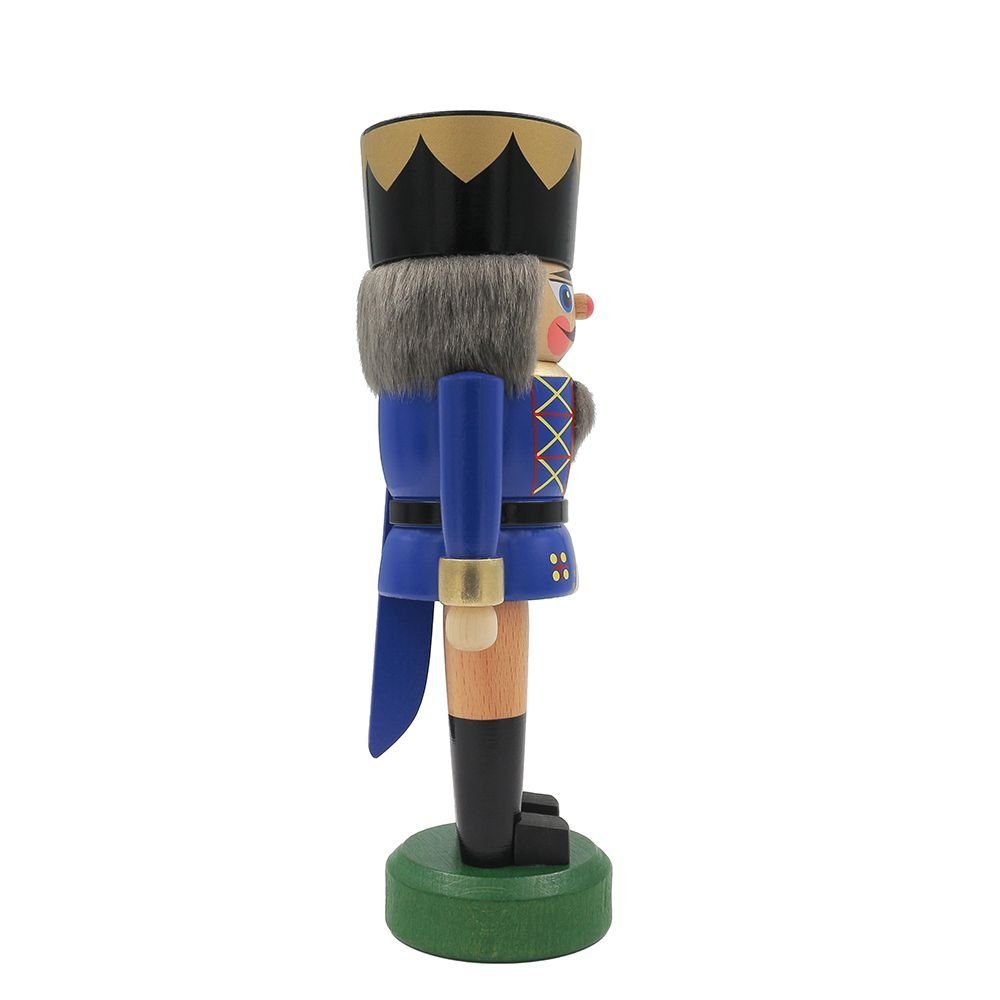 Dieter Legler GmbH & Co. KG Nussknacker Dekofigur Nussknacker König blau 20 cm - Echt Erzgebirge