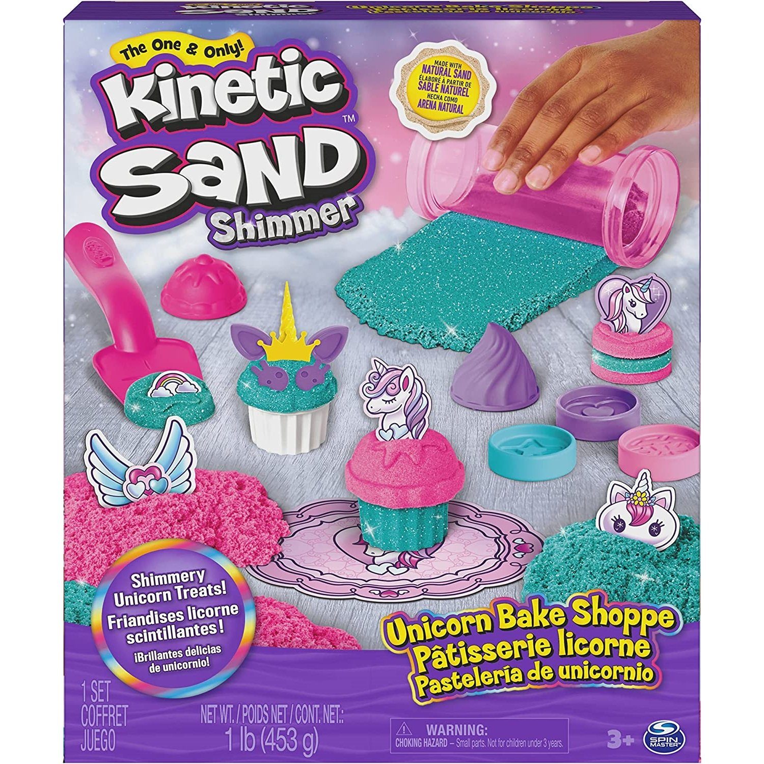 Spin Master Обучающие игрушки 6065201 Kinetic Sand Einhorn Back Set