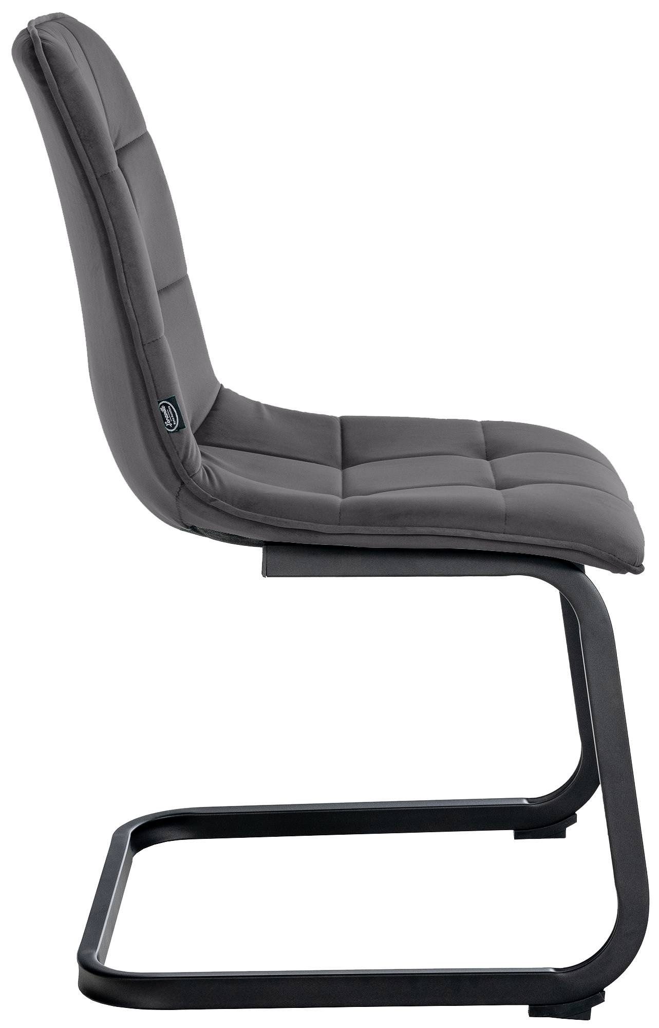 CLP Esszimmerstuhl Vermont (2er Set), Freischwinger mit Samtbezug – Bild 4 von 5