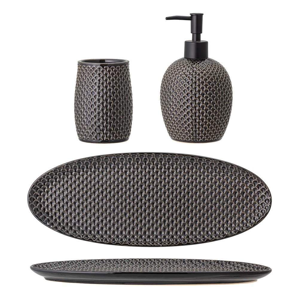 Bloomingville Seifenspender Soap Dispenser Set, Grey, günstig online kaufen
