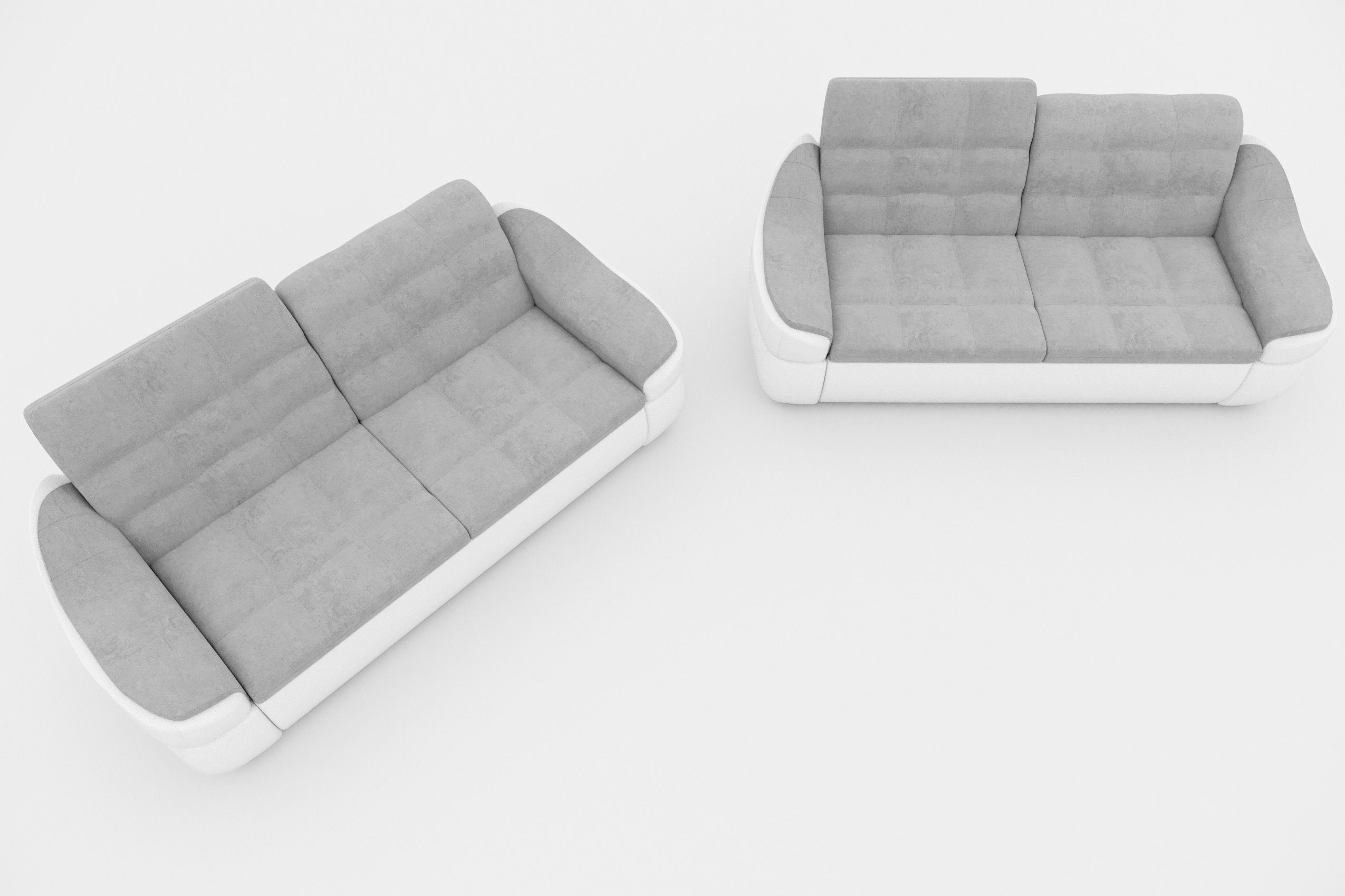 Stylefy Modern (Set in made Sofa, Alisa, aus Europa (2-tlg), Polstergarnitur Design, 2x2-Sitzer bestehend