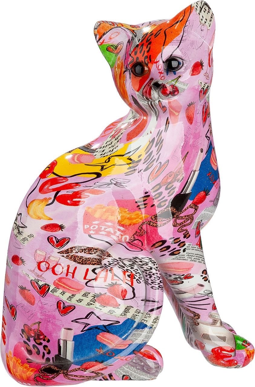 GILDE Skulptur Figur Katze OOH LALA