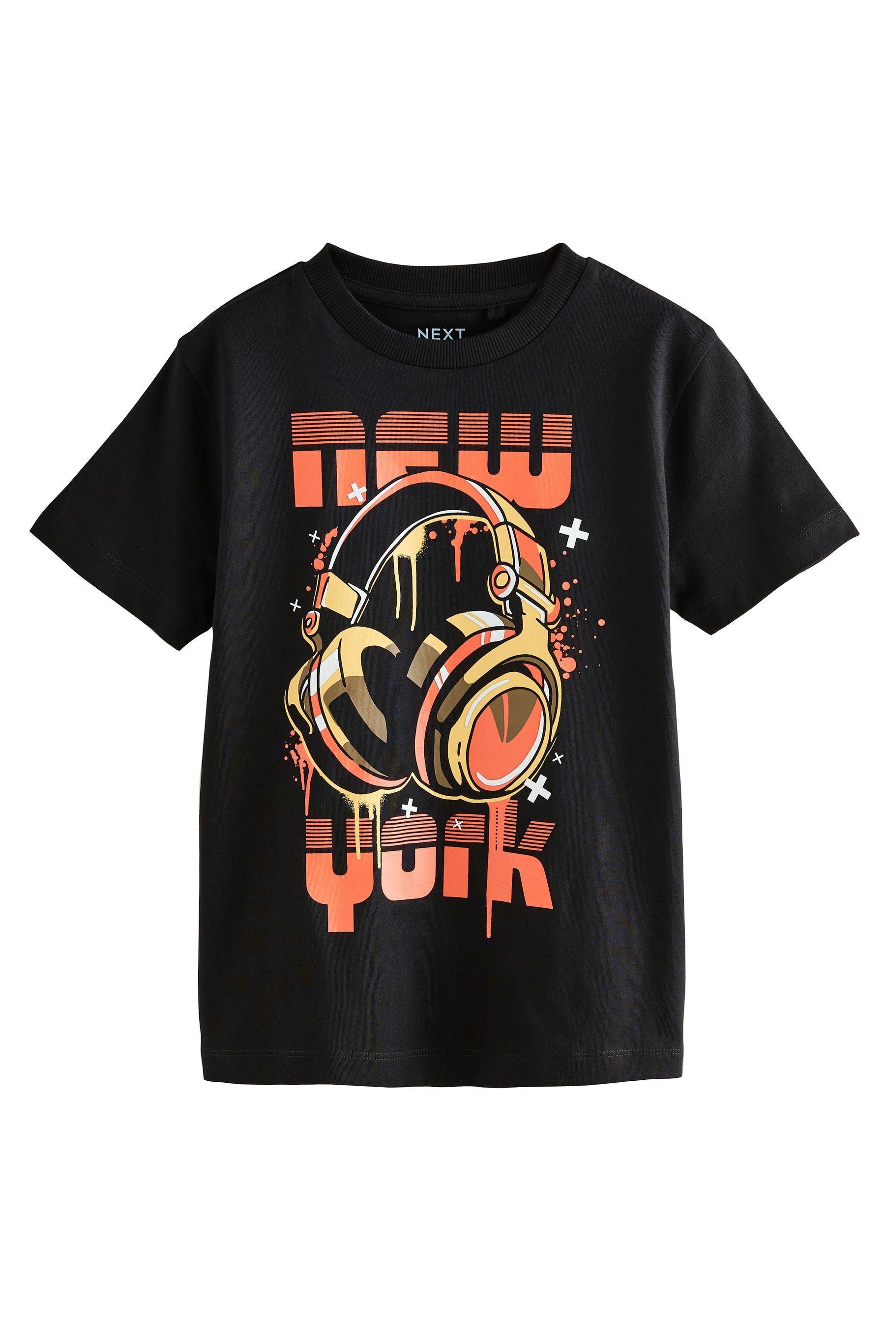 Black/Orange Headphones