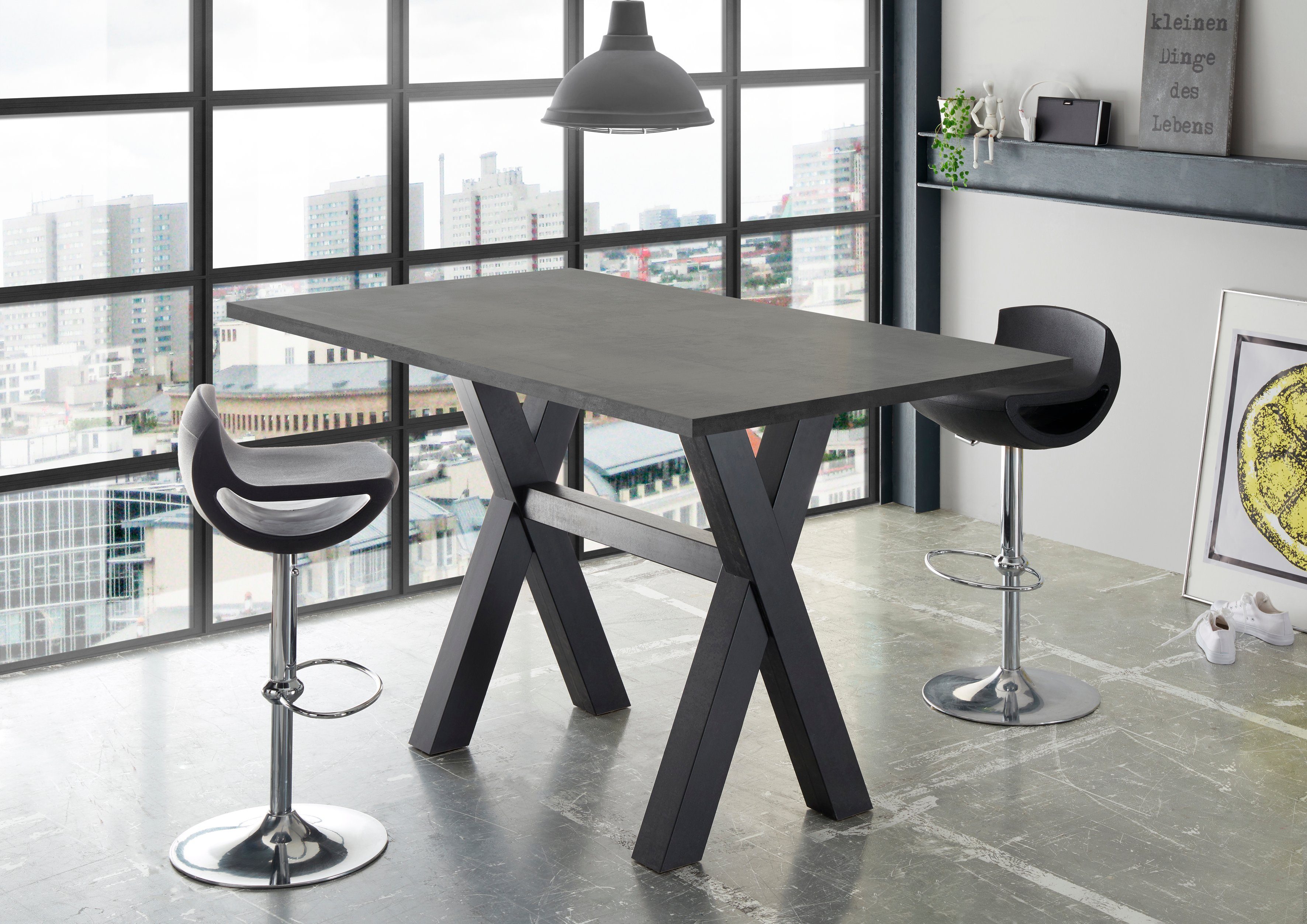Mäusbacher Bartisch, Gestell in X-Form (Breite günstig online kaufen