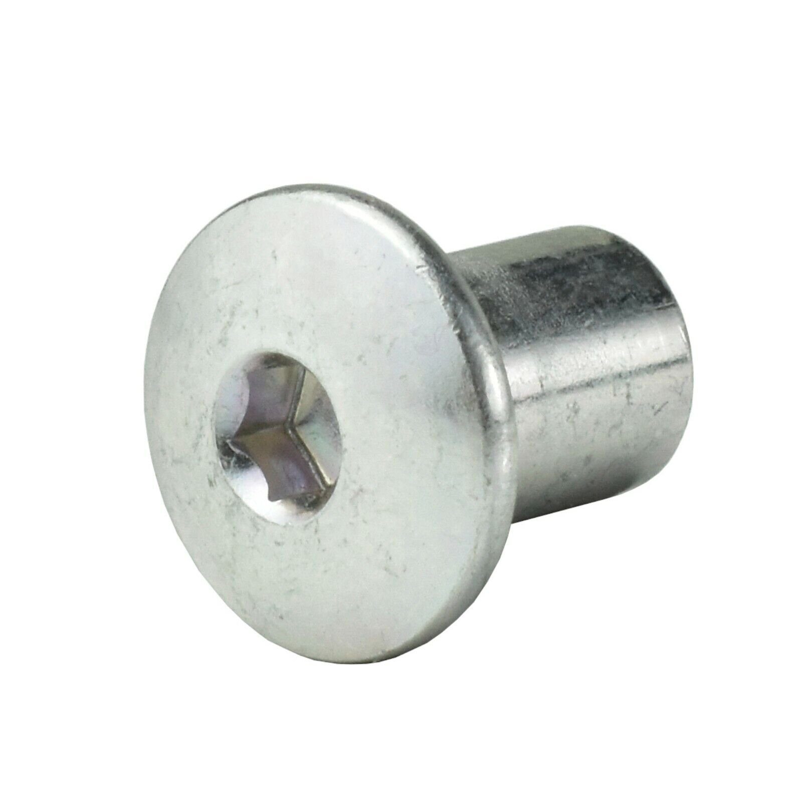 M6x12mm SW-4mm Prima-Online Hülsenmutter Hülsenmutter Gewinde Kopf Muttern Stahl abgerundeter