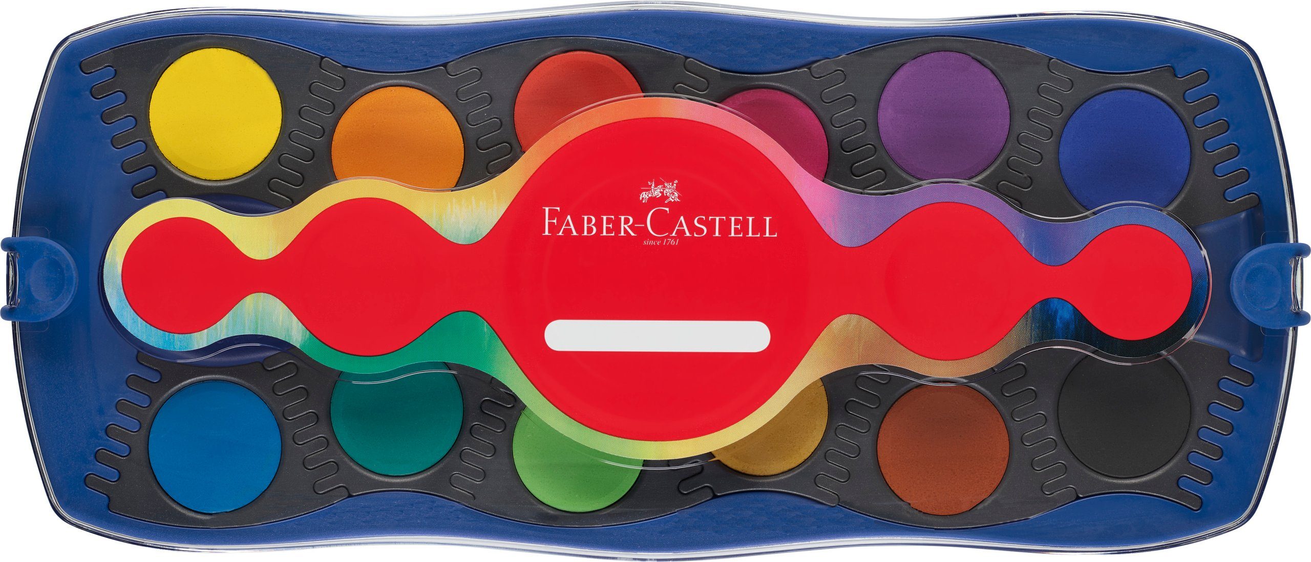 blau Farbkasten Faber-Castell Farben 24 Farbkasten Connector