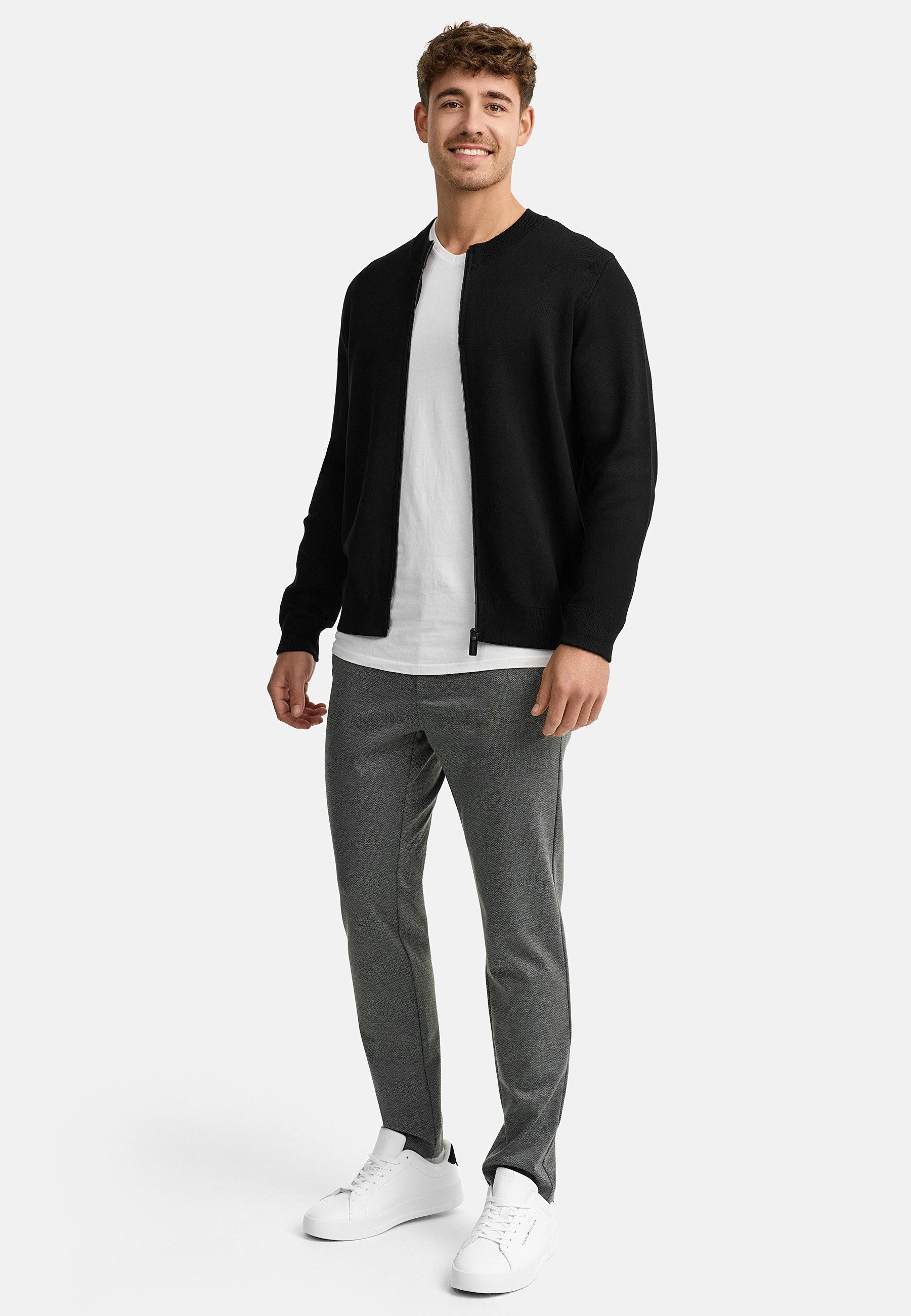 INDICODE Strickjacke Herren INLaos Herrenstrickjacke Moderne Strickjacke mit Reißverschluss – Bild 5 von 5