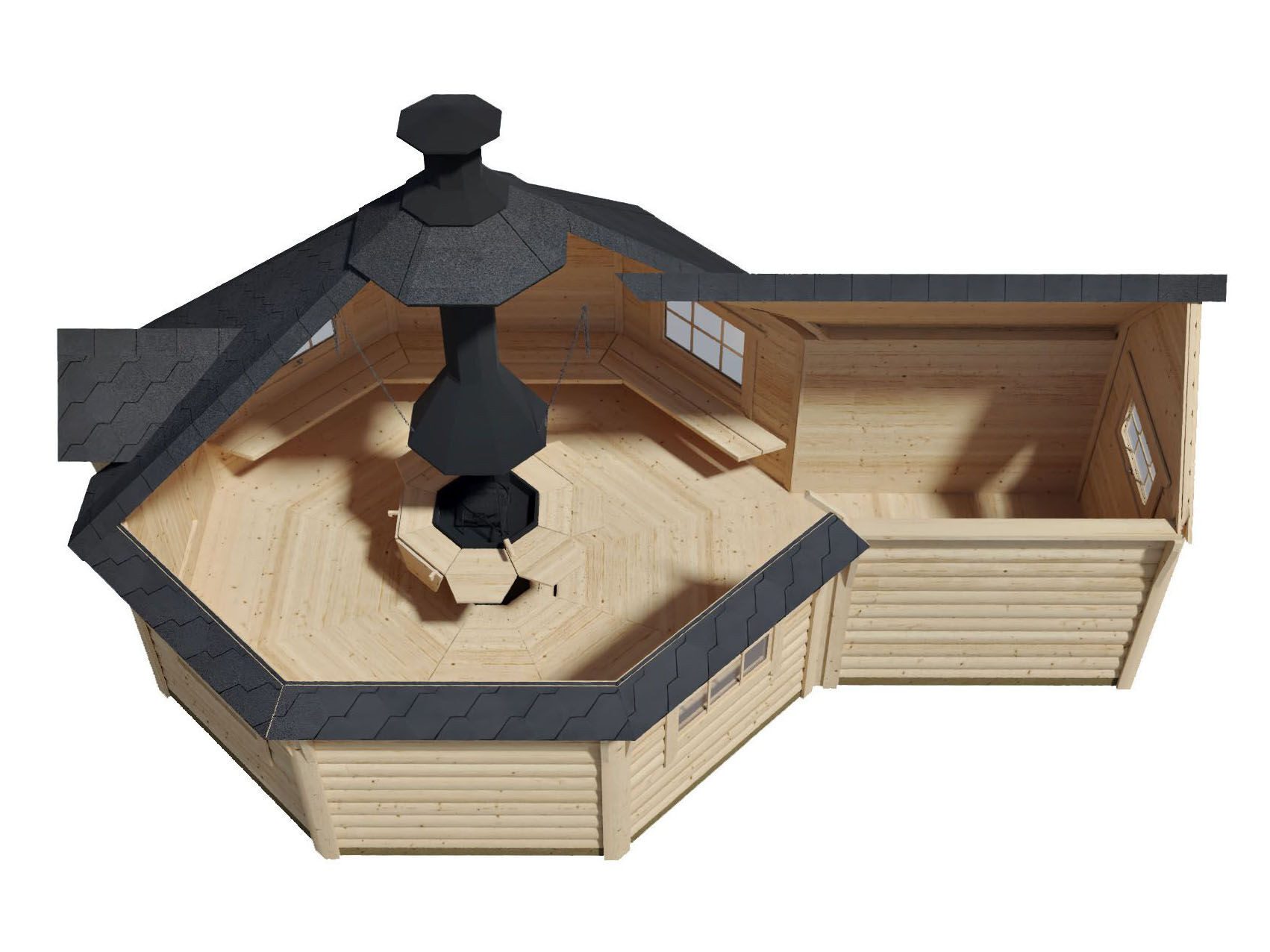 Fjordholz Grillkota Ida 17+4m²