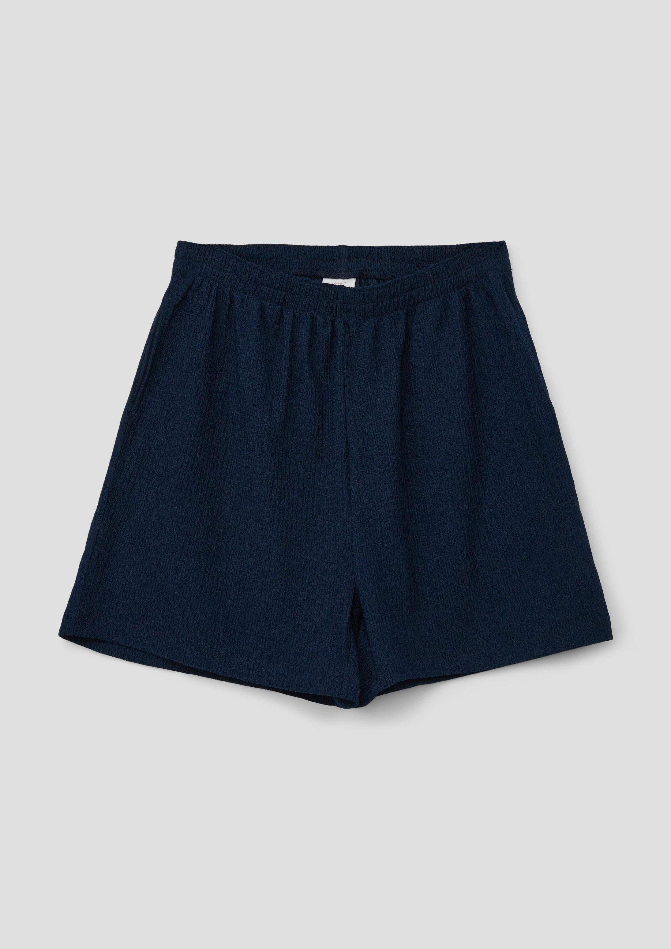 s.Oliver Shorts Leggins Shorts mit Crêpe-Struktur