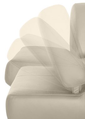 W.SCHILLIG 3-Sitzer taboo, mit Übertiefe, inklusive Armlehnenverstellung, mit Kontrastnaht