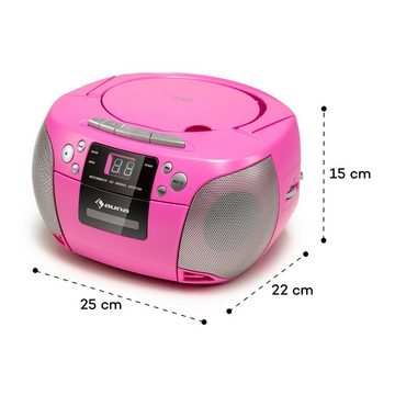 Auna Harper CD Boombox Portable-Lautsprecher (Bluetooth, 10 W)