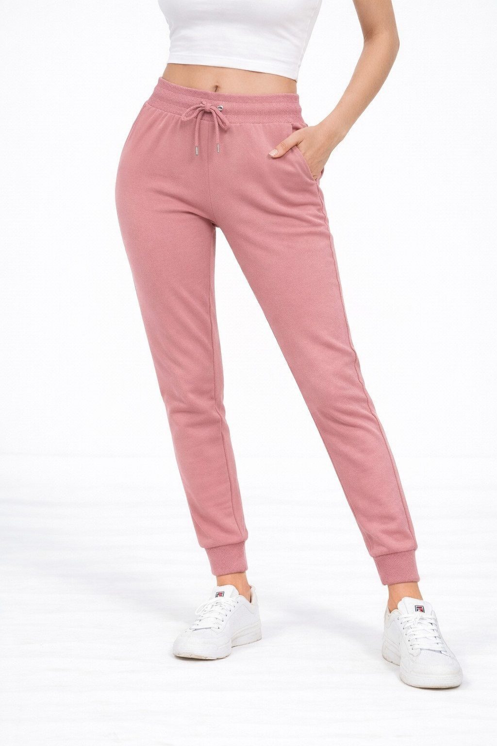 S&S Sweathose Jogginghose Damen Baumwolle Laufhose Sweatpants Trainingshose