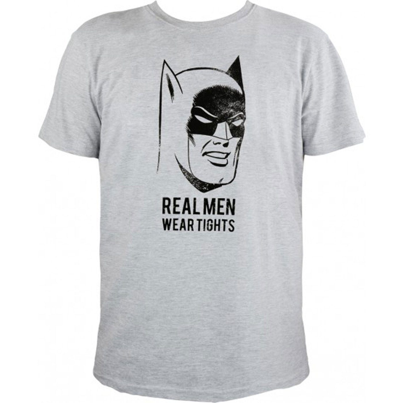 United Labels® T-Shirt DC Comics Batman T-Shirt – Real men wear tights Grau