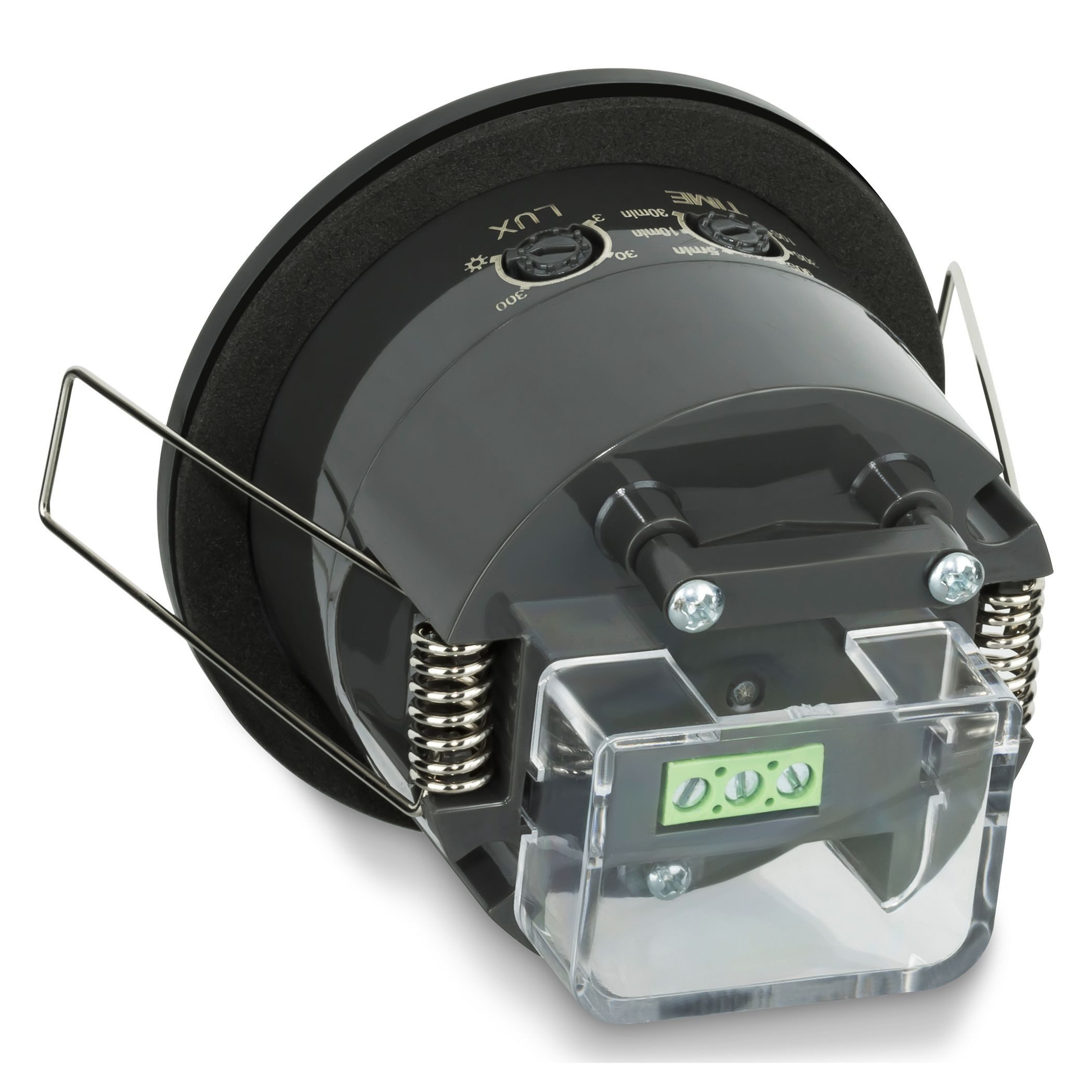 SEBSON Bewegungsmelder Infrarot Sensor Außen IP54 Unterputz Decke 20m Reichweite 360°, (1-St), Innen und Außen geeignet, programmierbar, LED geeignet 600W, 3 Draht