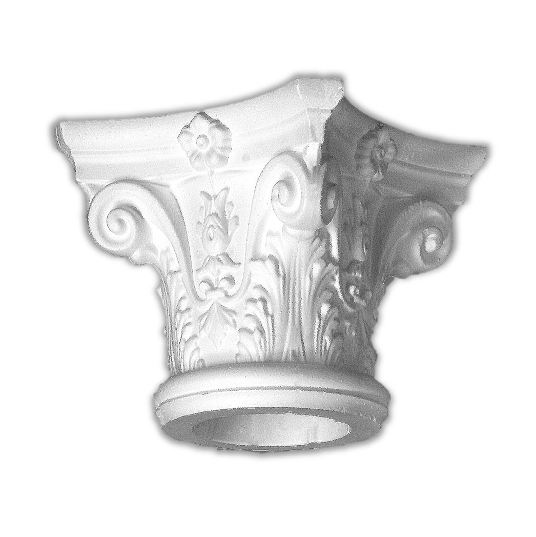 Homestar Dekosäule Halbsäule Kapitell D2/H, Länge 305 mm, attraktives Gestaltungselement für den Innenraum