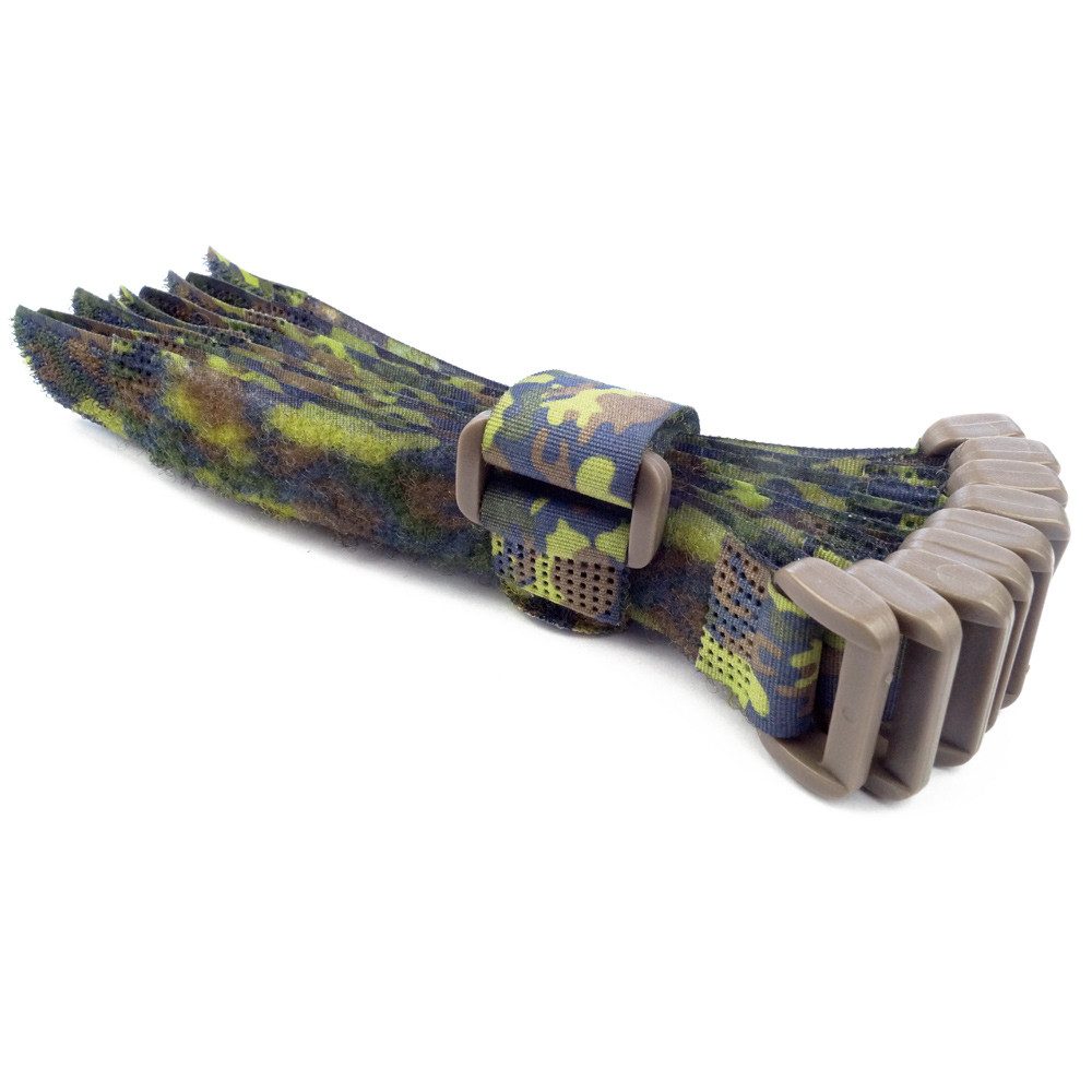 Goodymax Kabelbinder 10 Stück Klettkabelbinder Kunststofföse 15, 20, 30, 40 cm (15 cm Länge Camouflage, 10 Stück, Haken und Flausch auf GLEICHEN SEITEN) wiederverwendar Klettband Klettverschluss Kabel Organizer