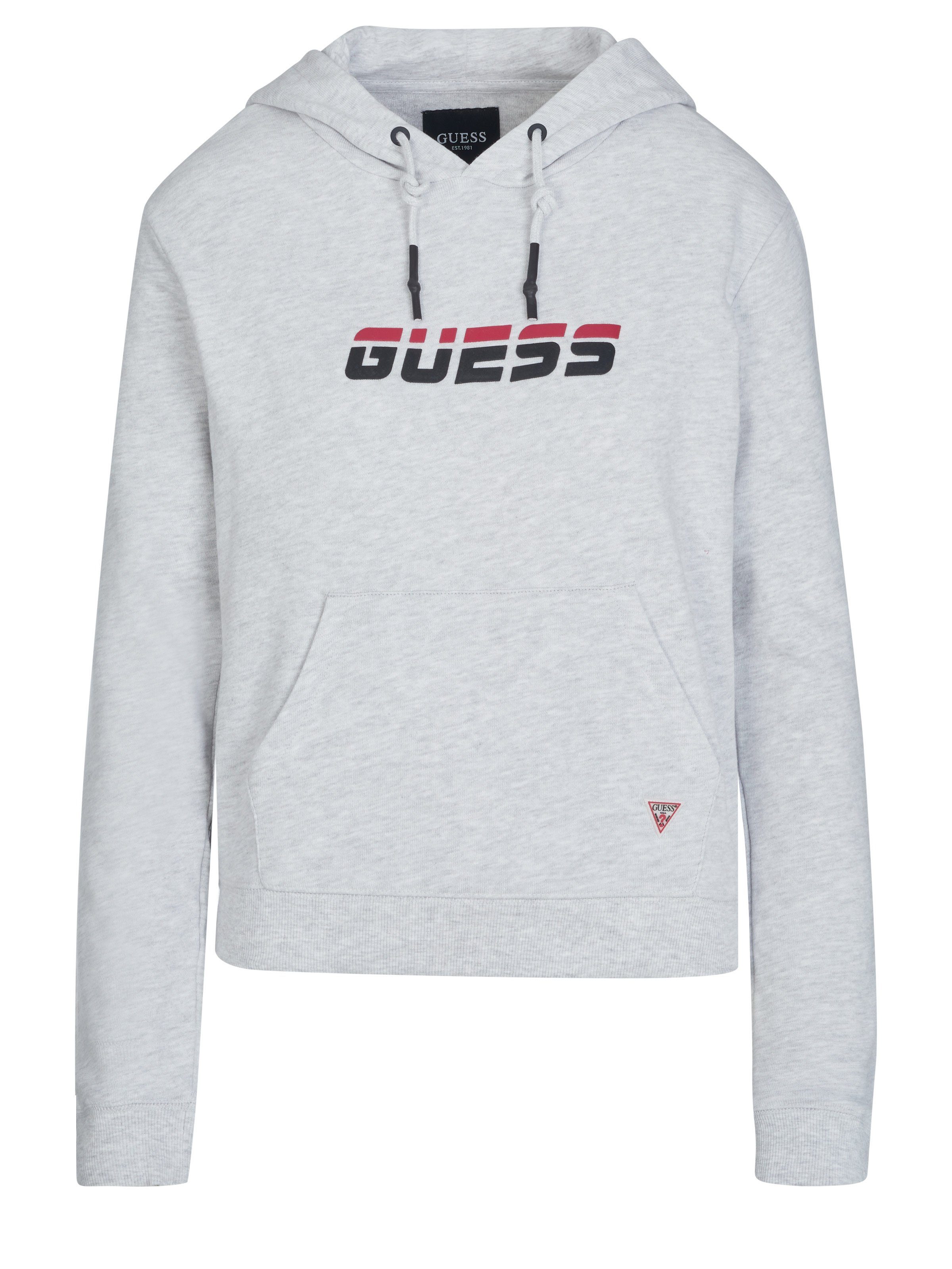 Guess Hoodie GUESS Pullover grau