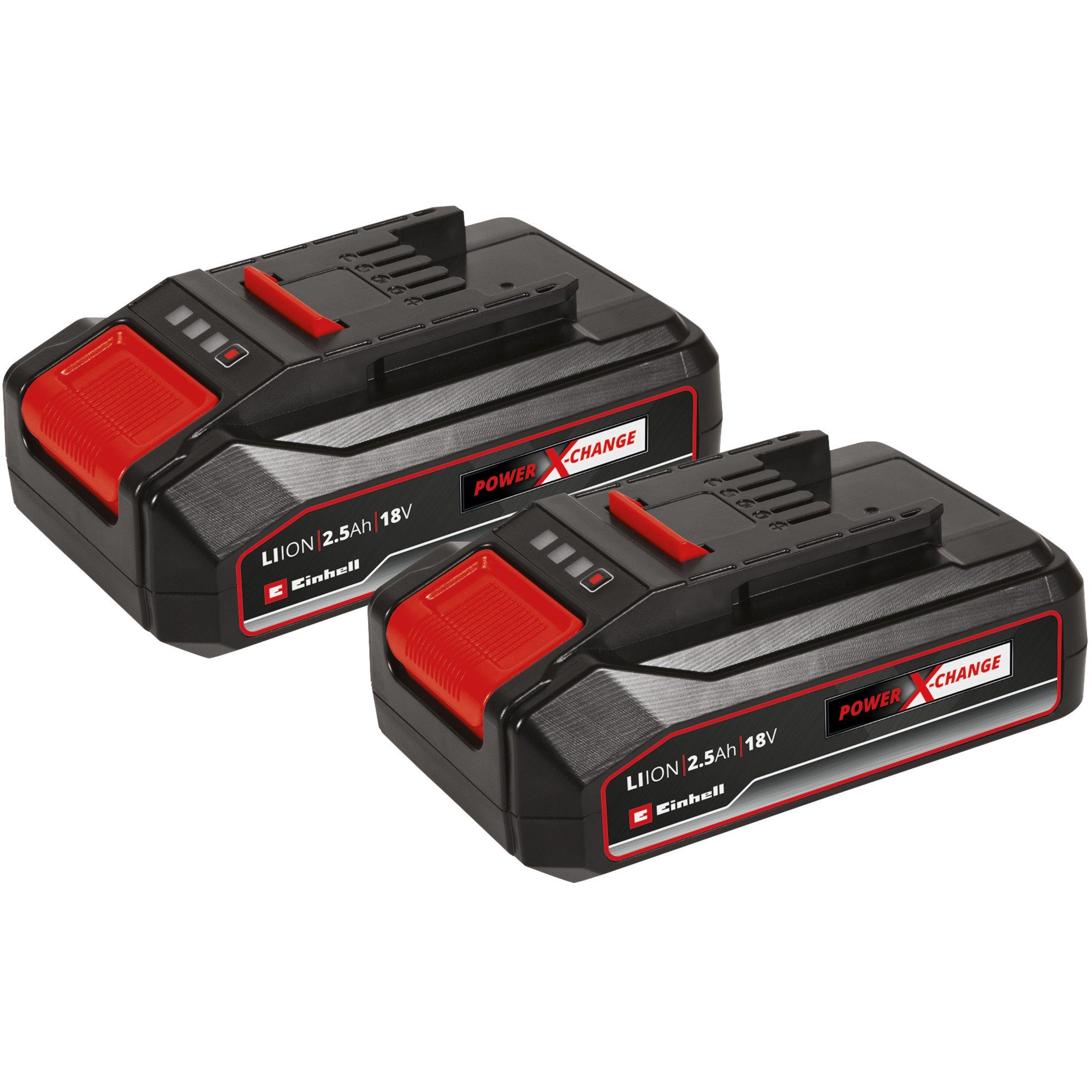 EINHELL Akku Power-X-Change TWIN-PACK 18Volt 2,5Ah Werkzeug-Akku-Ladetechnik