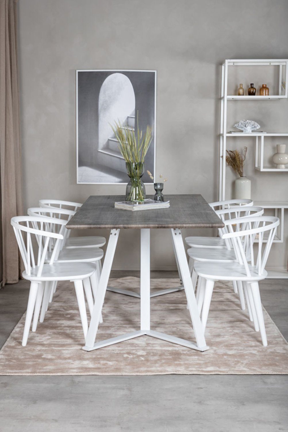 ebuy24 Esstisch Jakarta Esstisch 90x180cm grau. (1-St)