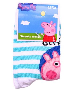 Peppa Pig Socken George Wutz & Sausier (2-Paar) Kindersocken für Jungen Gr. 23-34