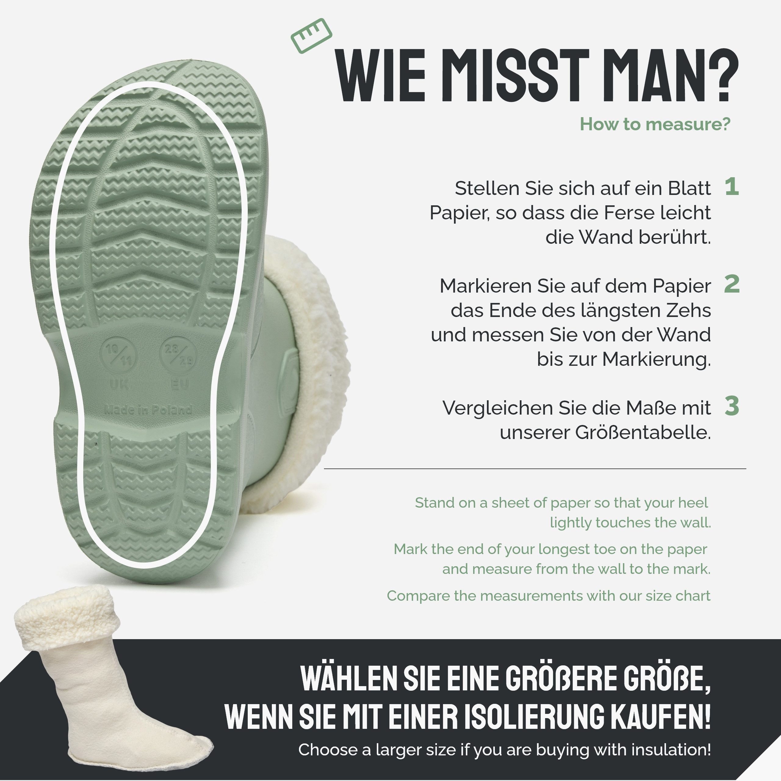 Ladeheid x Camminare Kinder aus leichtem EVA warm gefüttert mit Design LA-CA-19 Gummistiefel