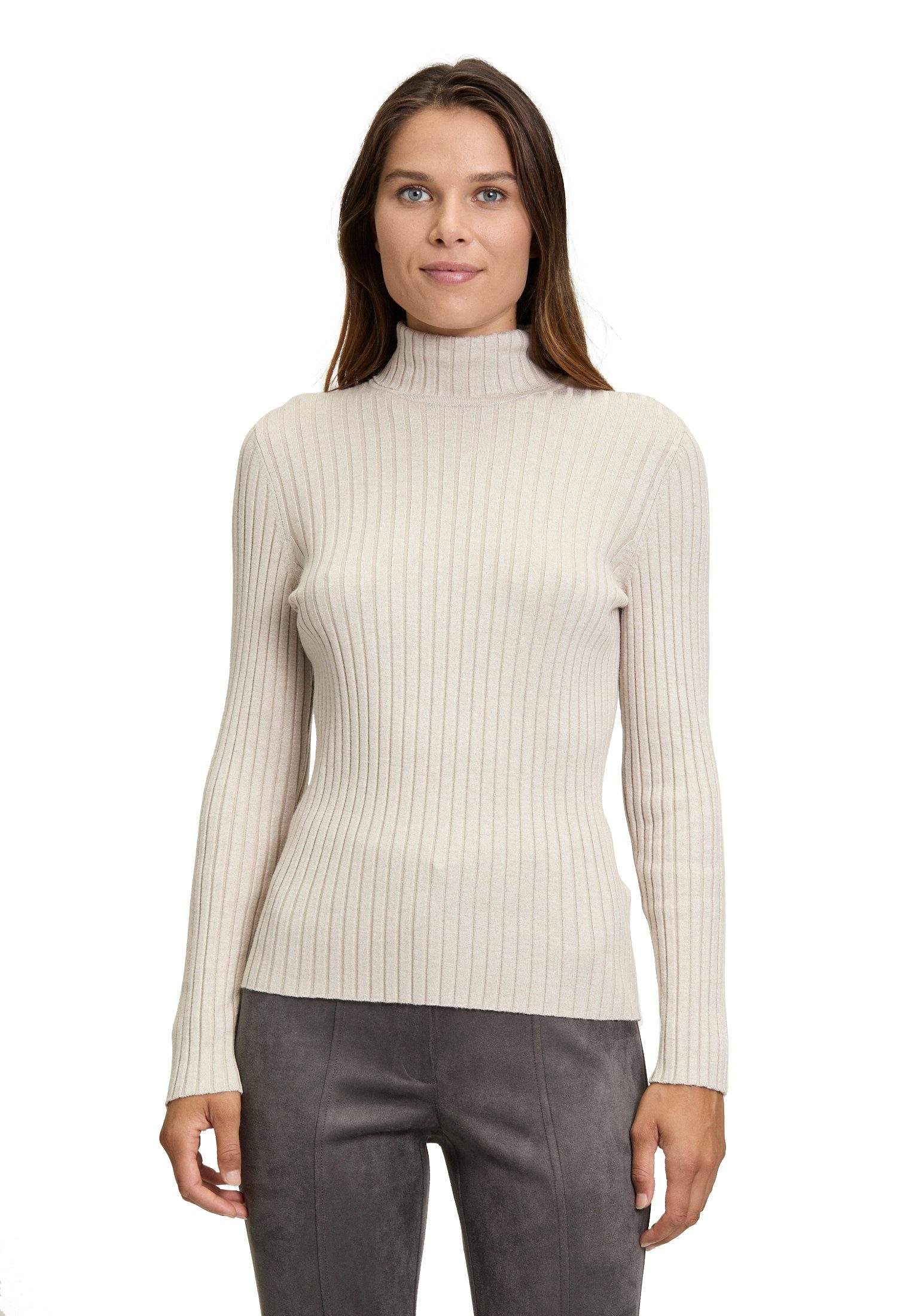 Strickpullover Betty Barclay Damen Feinstrickpullover mit Rippenstruktur
