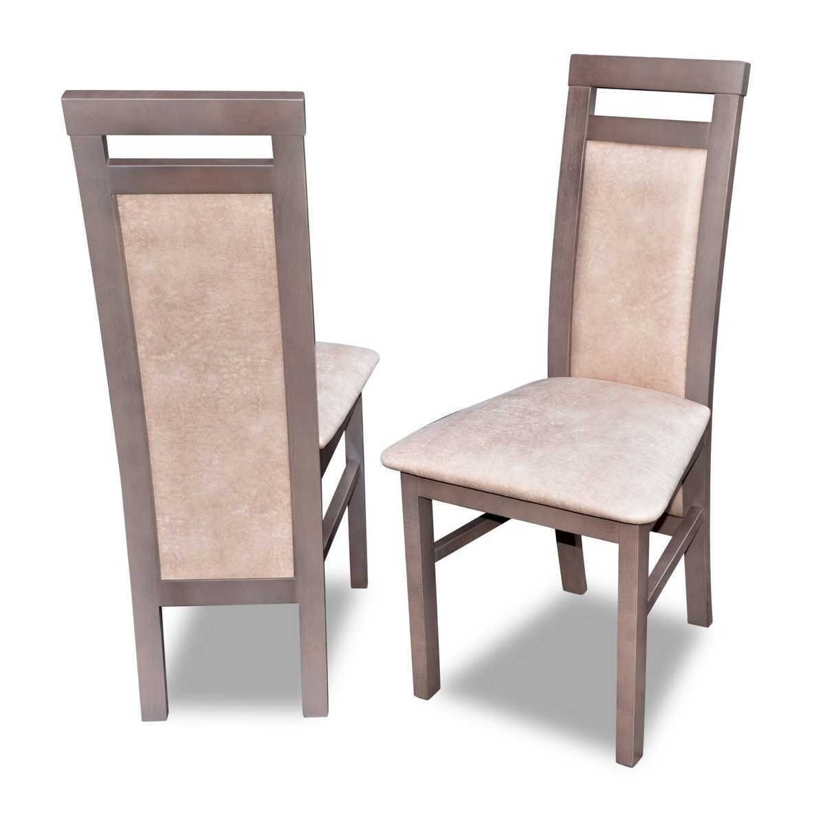 JVmoebel Stuhl Stuhl ohne Armlehnen Lehnstuhl Polster Holz Textil Holz Sessel Neu (1 St) Beige