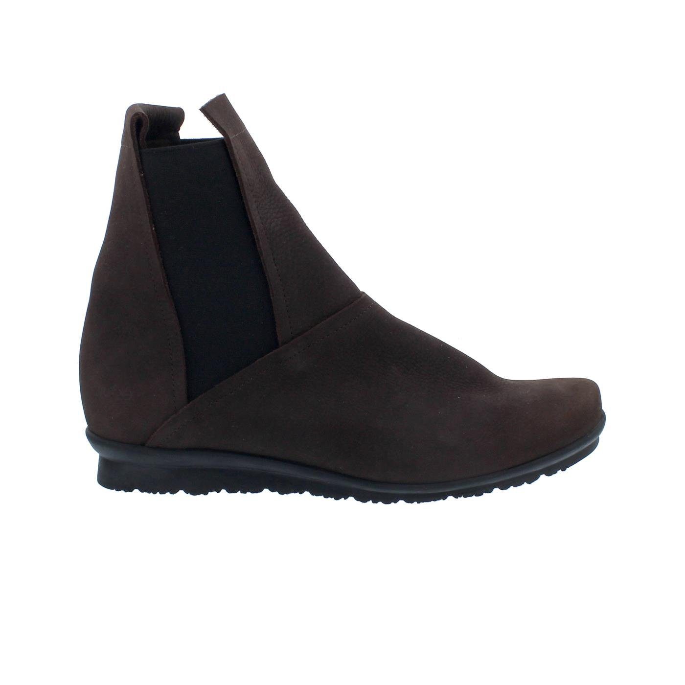 Arche Barook Chelsea Boots, Ruwa-Nubukleder, Truffe (dunkelbraun), Lac Reißverschlussstiefel