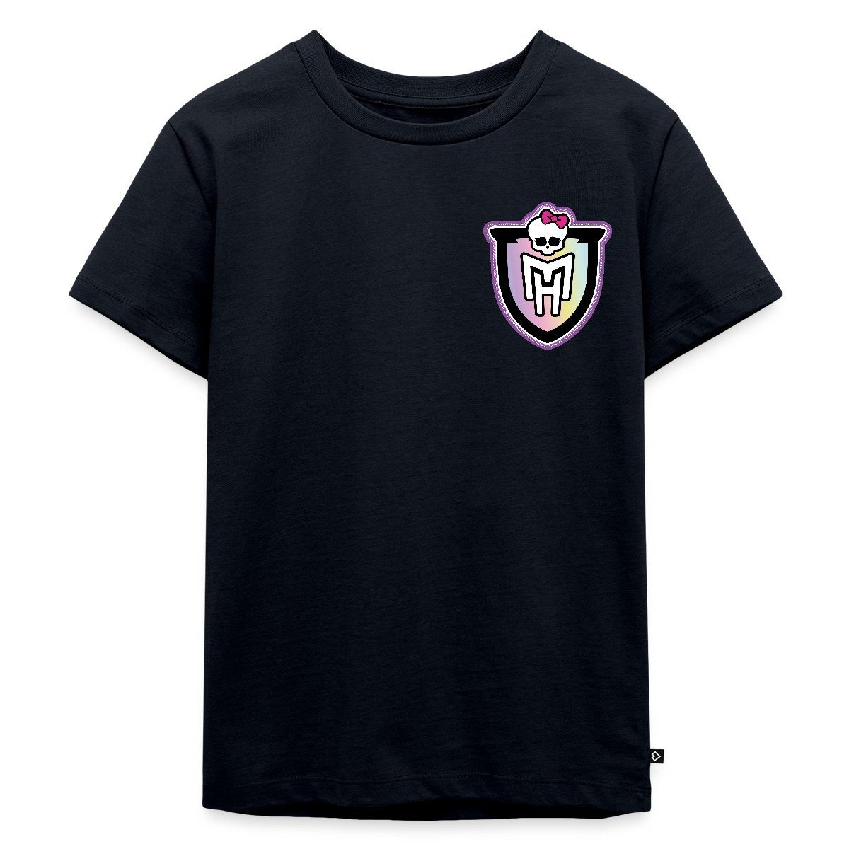 Spreadshirt T-Shirt Monster High™ Brustlogo Mit Totenkopf Kinder Premium T-Shirt (1-tlg)