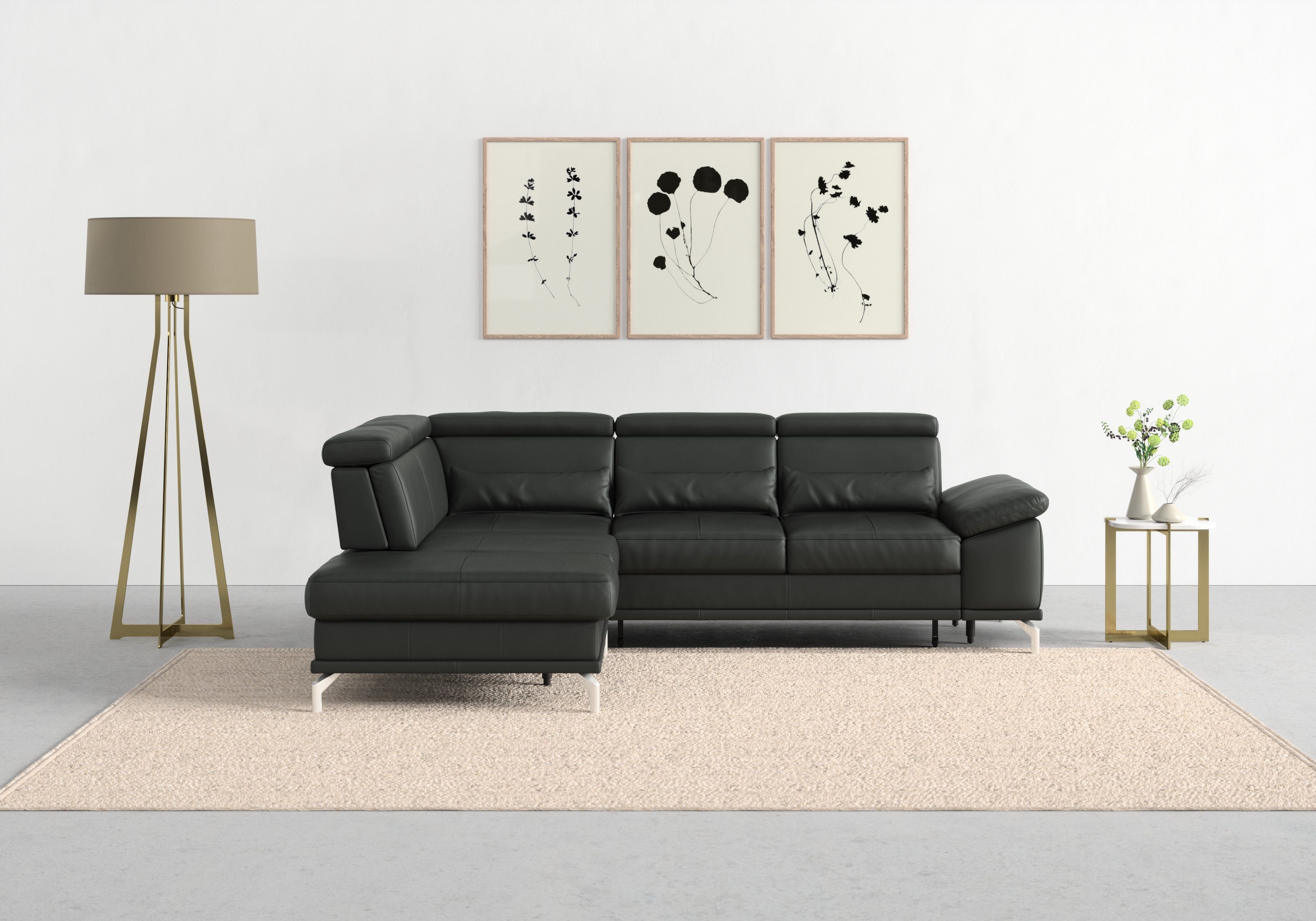 sit&more Ecksofa Cabrio L-Form, mit Sitztiefenverstellung, günstig online kaufen