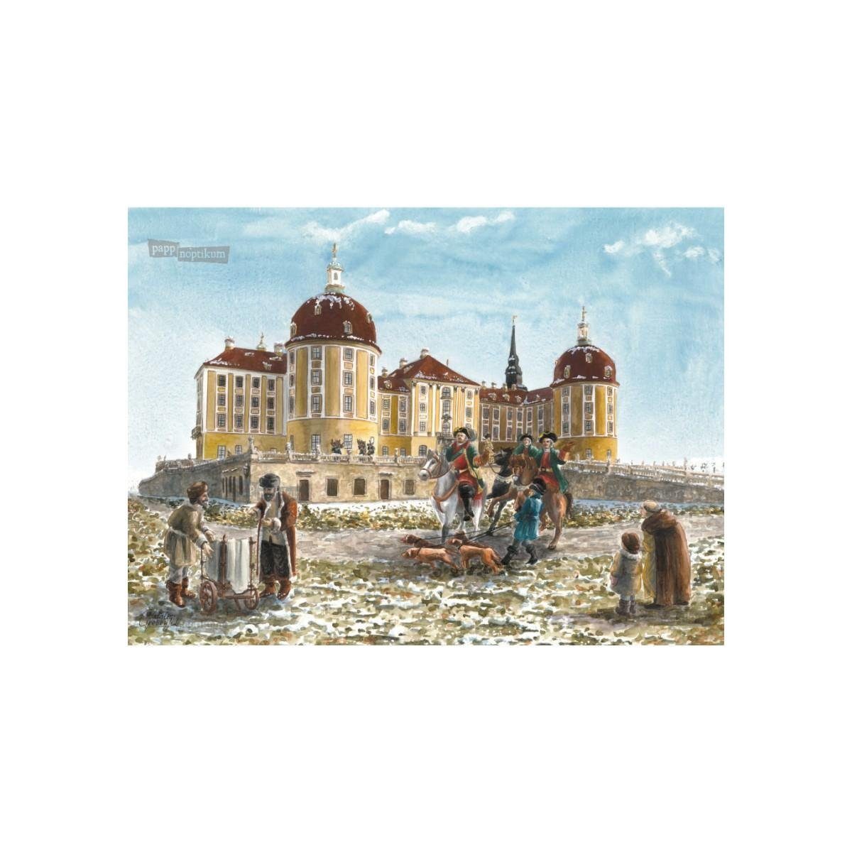 pappnoptikum Grußkarte 1049 - Schloss Moritzburg (Klappkarte)