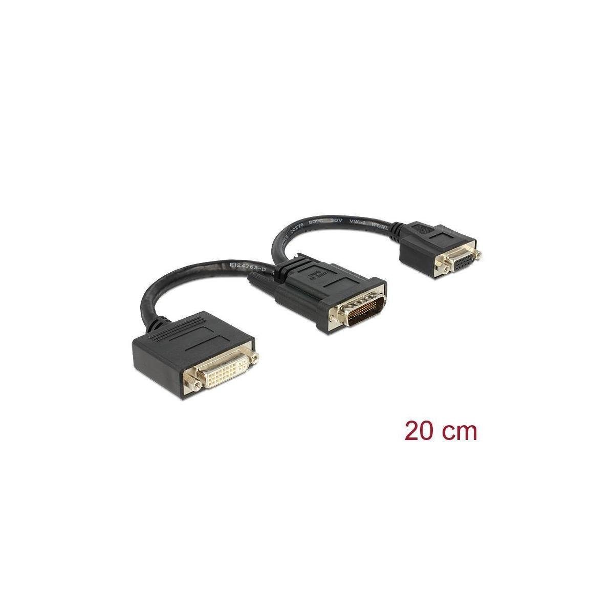 DVI zu Stecker Computer-Kabel, cm) Delock DMS-59, (20,00 24+5 Adapter Delock + Buchse DVI VGA... DMS-59