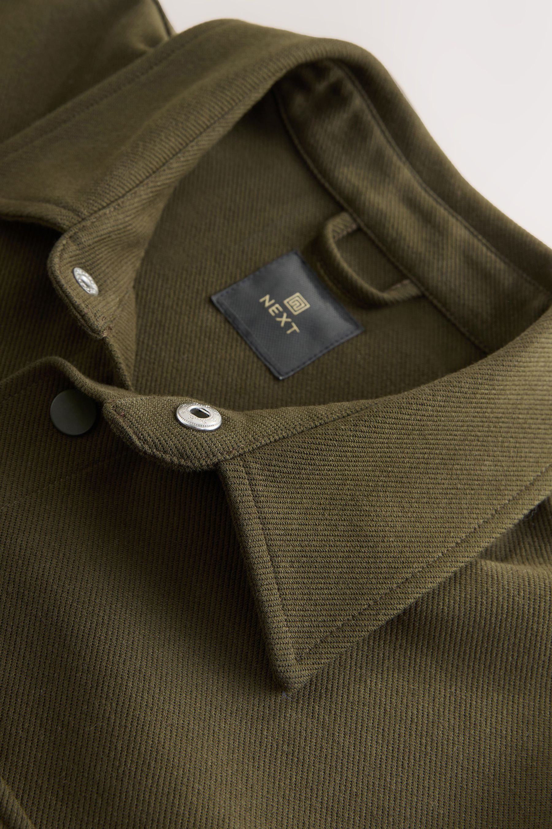 Next Hemdjacke Hemdjacke mit Druckknopfverschluss aus Jersey (1-St)