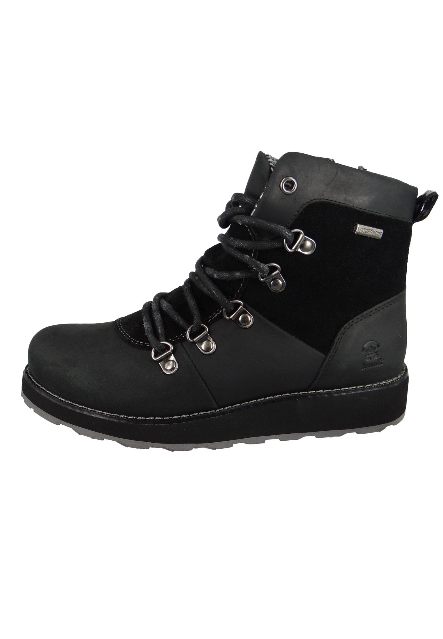 Kamik WK2035 Ariel Low Waterproof Black Stiefel