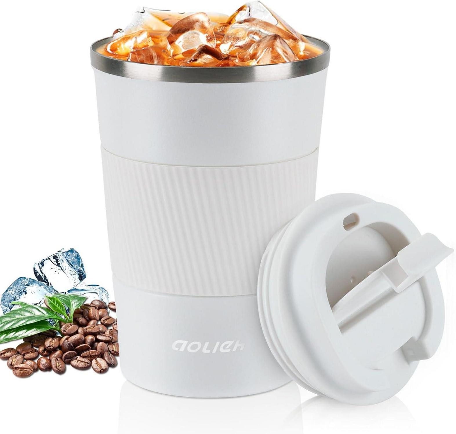 LuxusKollektion Thermobecher Thermobecher Kaffeebecher Auslaufsicher Edelstahl Isolierbecher 380ml