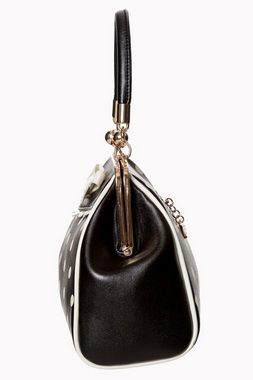 Banned Handtasche Crazy Little Thing Schwarz, Vintage Look Zierschleife