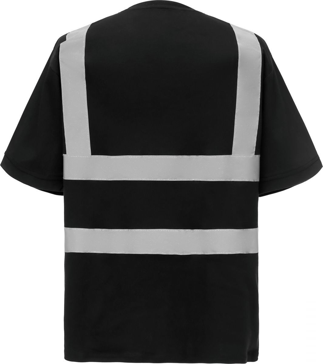 YOKO Warnschutz-Shirt Herren Hi Vis sicherheits T-Shirt EN ISO 20471 bis 6XL