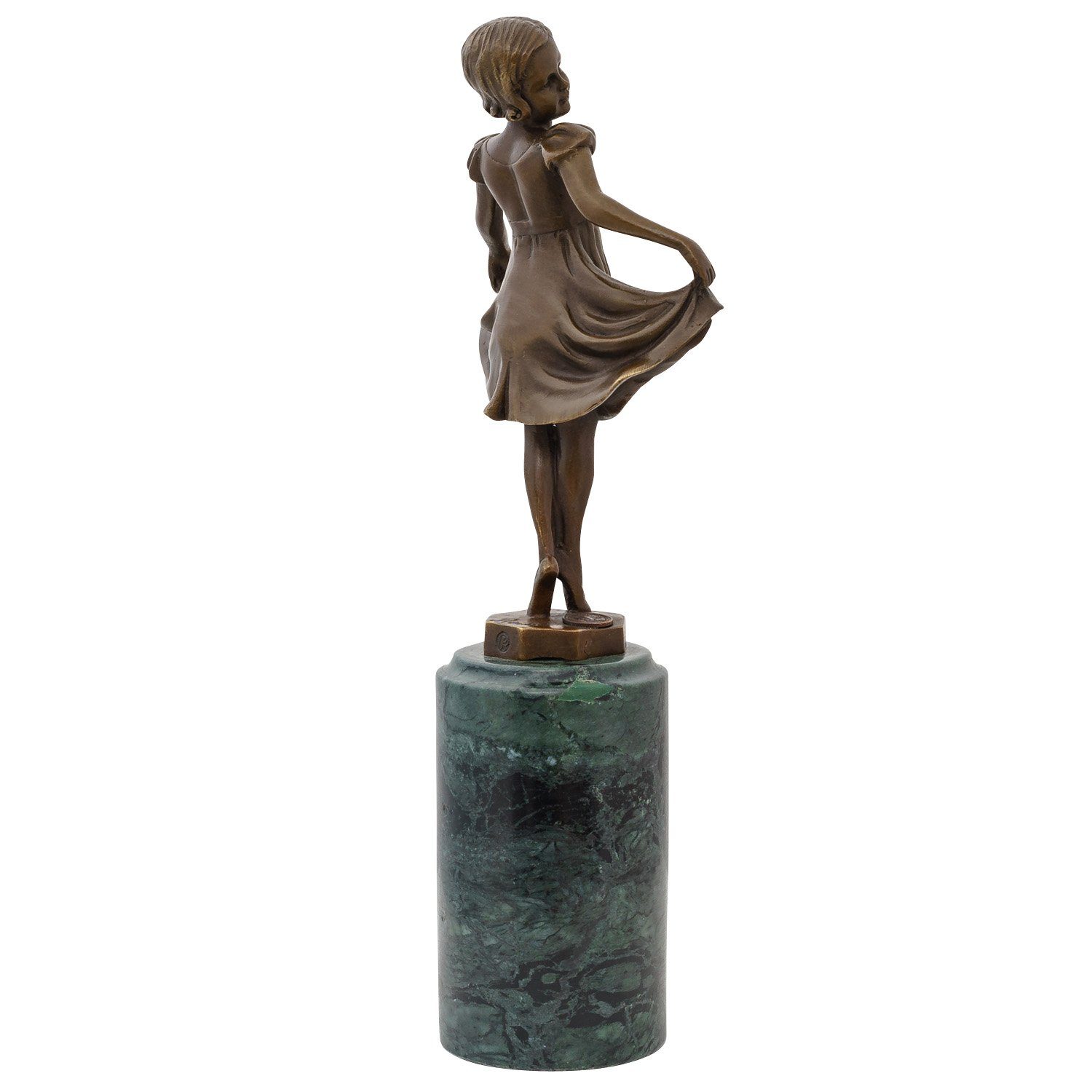 Aubaho Skulptur Bronze Ferdinand girl Skulptur nach art d (1882-1943) sculpture Preiss