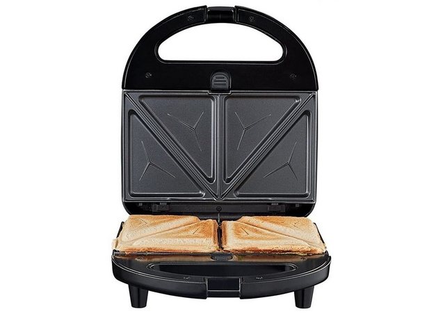 Medion® 2-in-1-Toaster MEDION 3 in 1 Sandwichmaker Toaster mit Wechselplatten – Sandwich, Waffel oder Panini, 750 Watt, für 2 Scheiben
